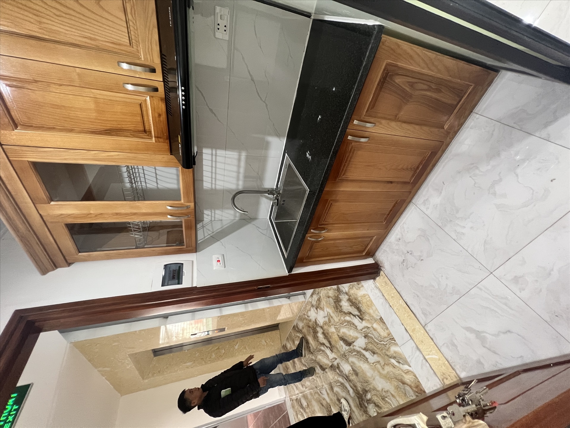 Phòng trọ Studio 30m2 tại AT Home Nguyễn Ngọc Vũ - Cầu Giấy - Phòng bếp