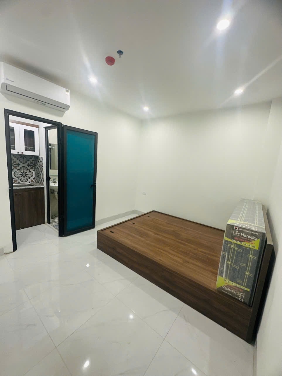 Phòng trọ Studio 25m2 tại Johome Xuân Phương - Nam Từ Liêm - Phòng ngủ