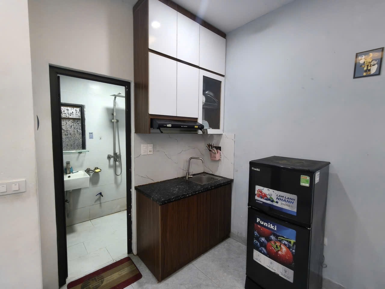 Phòng trọ Studio 20m2 tại Johome Phương Canh - Nam Từ Liêm - Phòng bếp