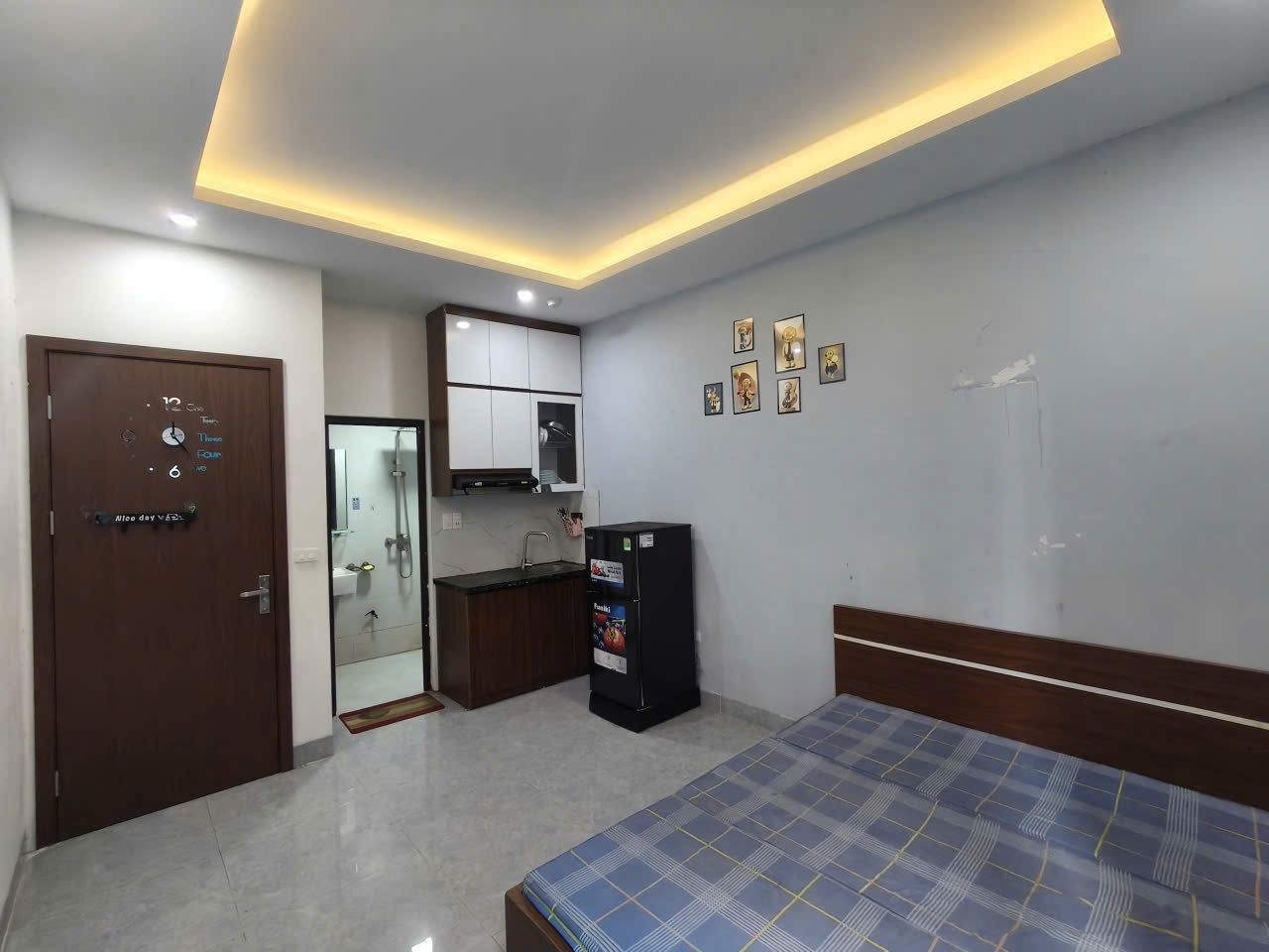 Phòng trọ Studio 20m2 tại Johome Phương Canh - Nam Từ Liêm - Phòng ngủ