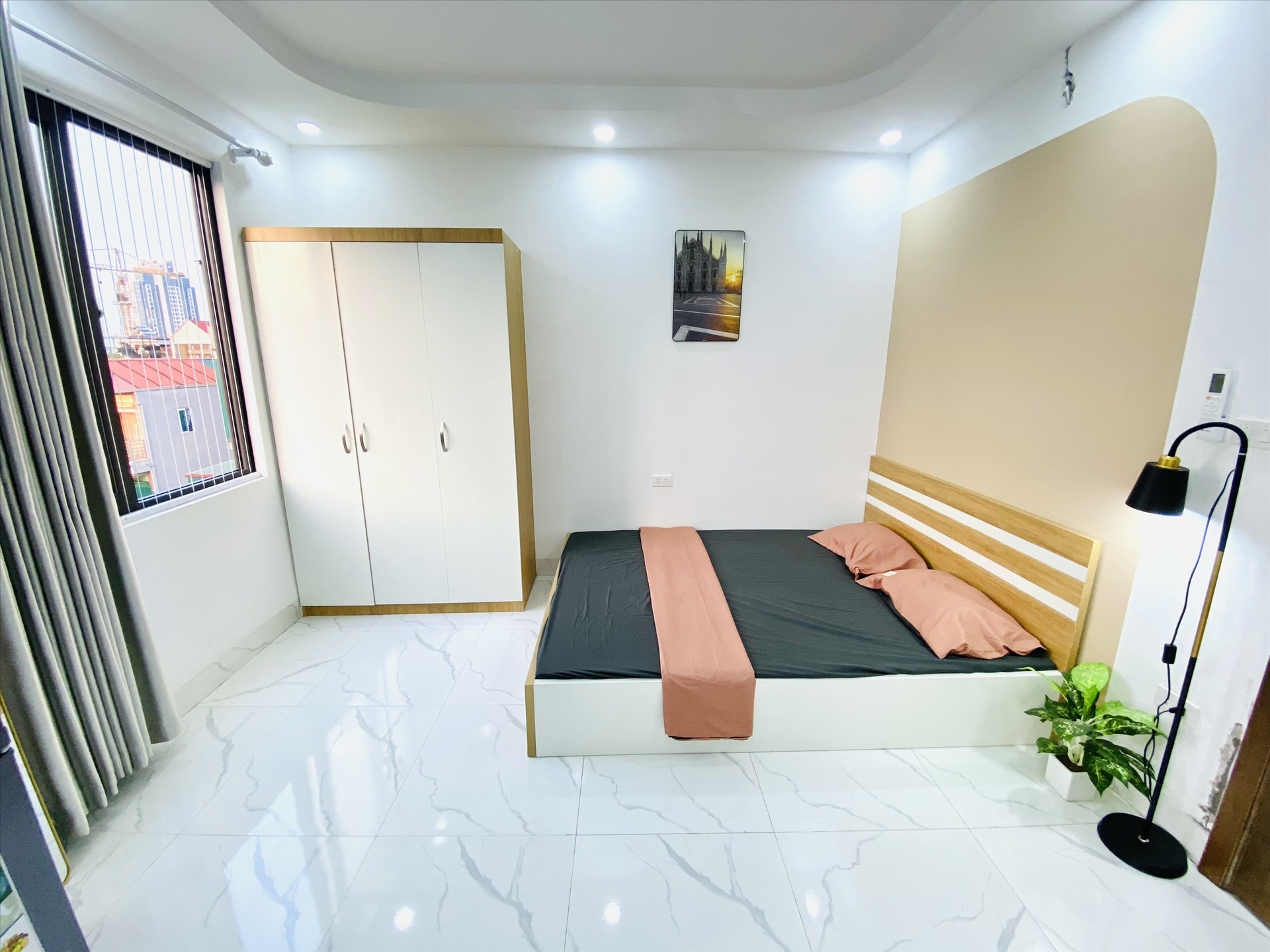 Phòng trọ Studio 20m2 tại Trường Thịnh Home Xuân Đỉnh -  Bắc Từ Liêm - Phòng ngủ