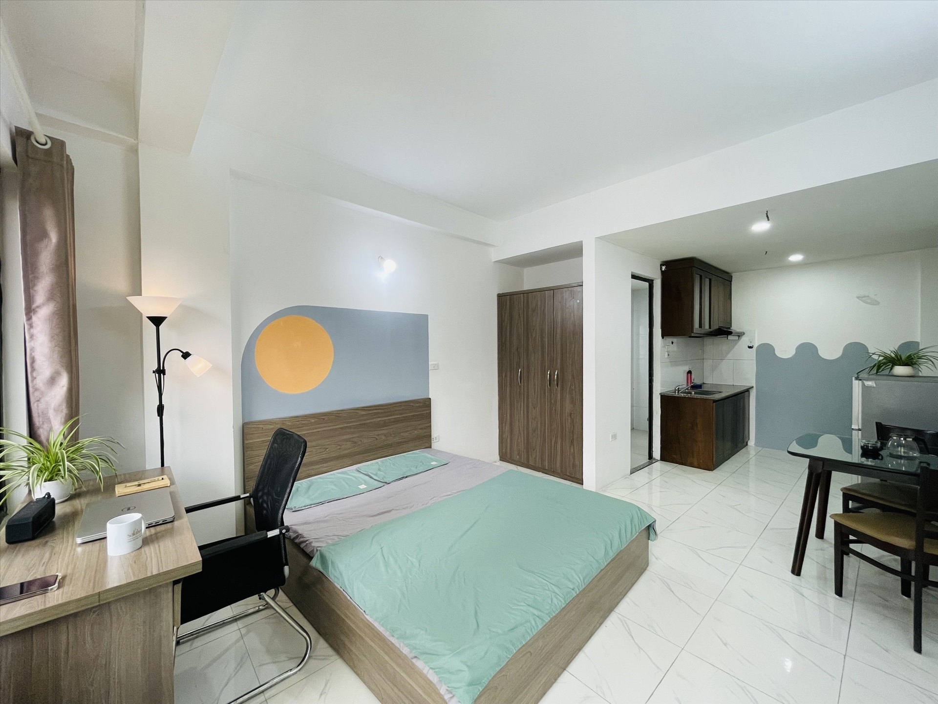 Phòng trọ Studio 37m2 tại Salahomes Khương Trung - Thanh Xuân - Phòng ngủ