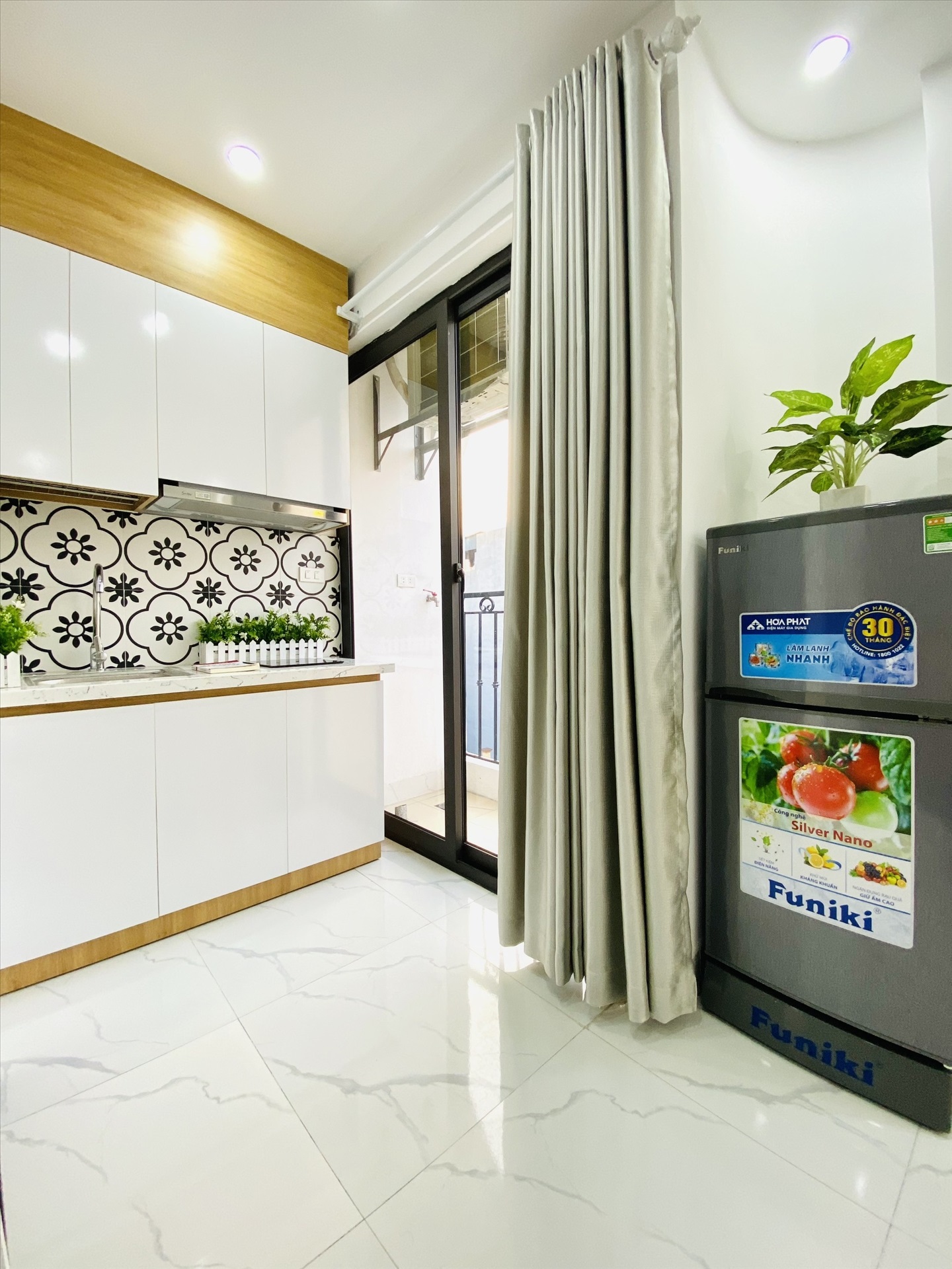 Phòng trọ Studio 20m2 tại Trường Thịnh Home Xuân Đỉnh -  Bắc Từ Liêm - Phòng bếp
