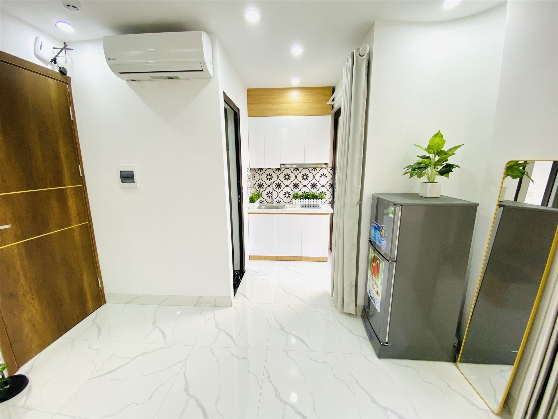 Phòng trọ Studio 20m2 tại Trường Thịnh Home Xuân Đỉnh -  Bắc Từ Liêm - Phòng bếp
