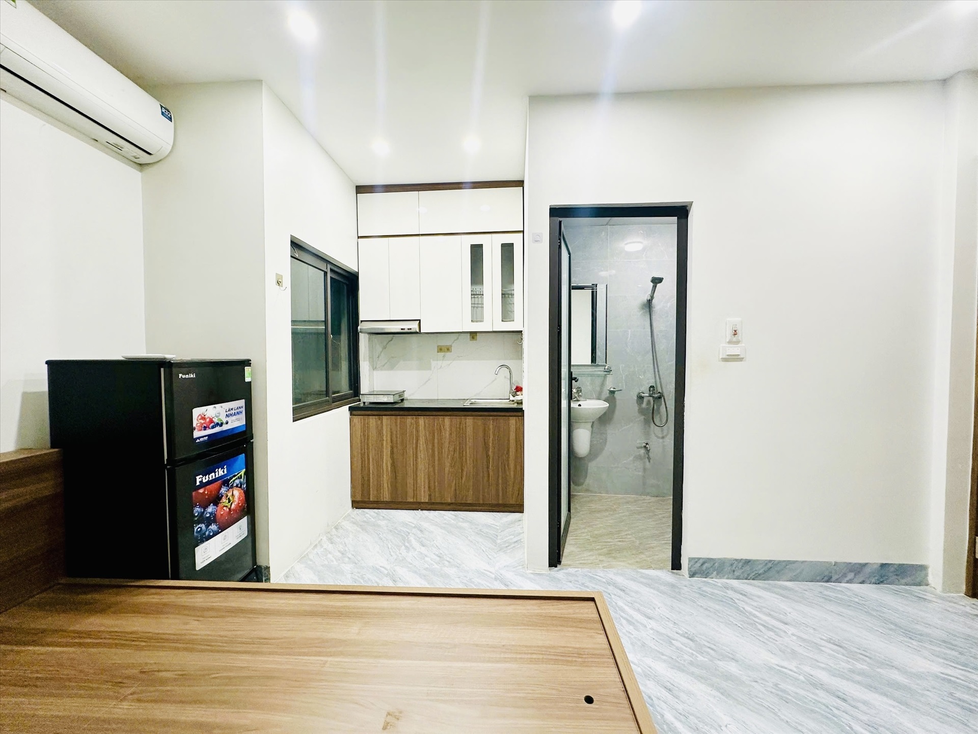 Phòng trọ Studio 30m2 tại Friends Team Mỹ Đình - Nam Từ Liêm - Phòng bếp