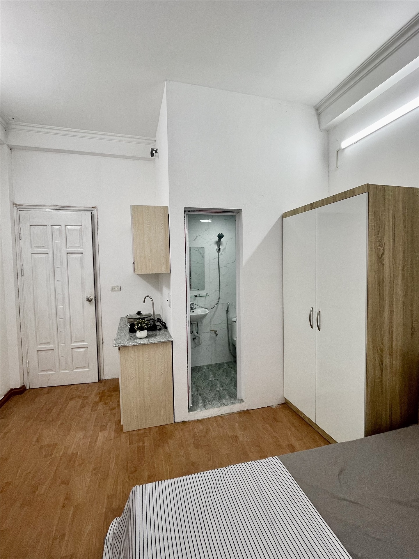 Phòng trọ Studio 19m2 tại 4PS Housing 1 Trung Kính - Cầu Giấy - Phòng bếp