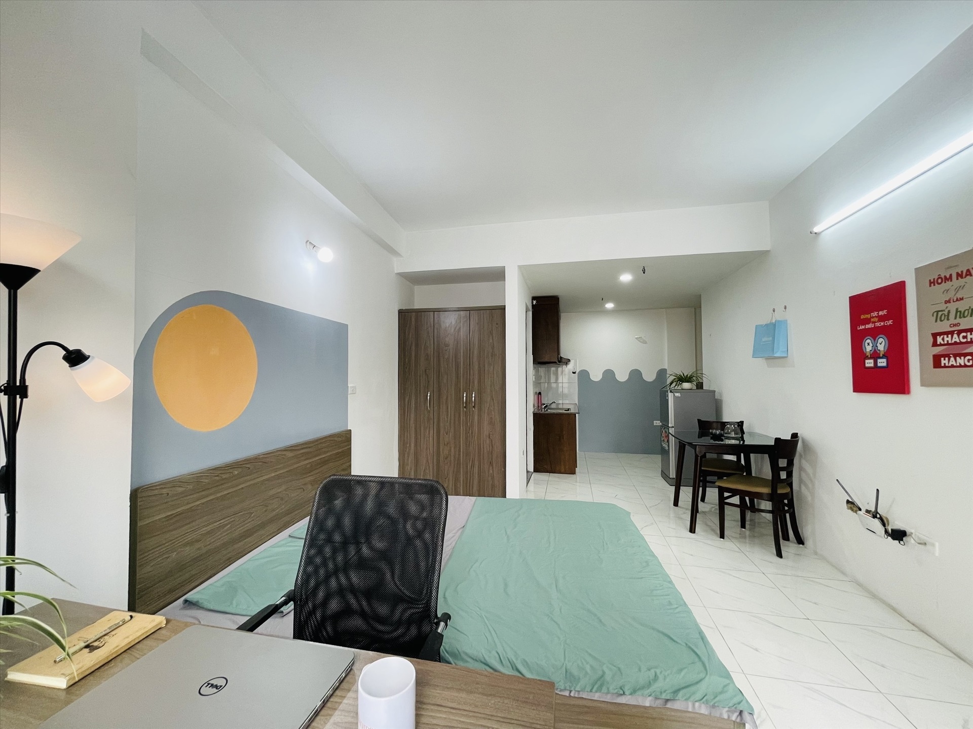 Phòng trọ Studio 37m2 tại Salahomes Khương Trung - Thanh Xuân - Phòng ngủ