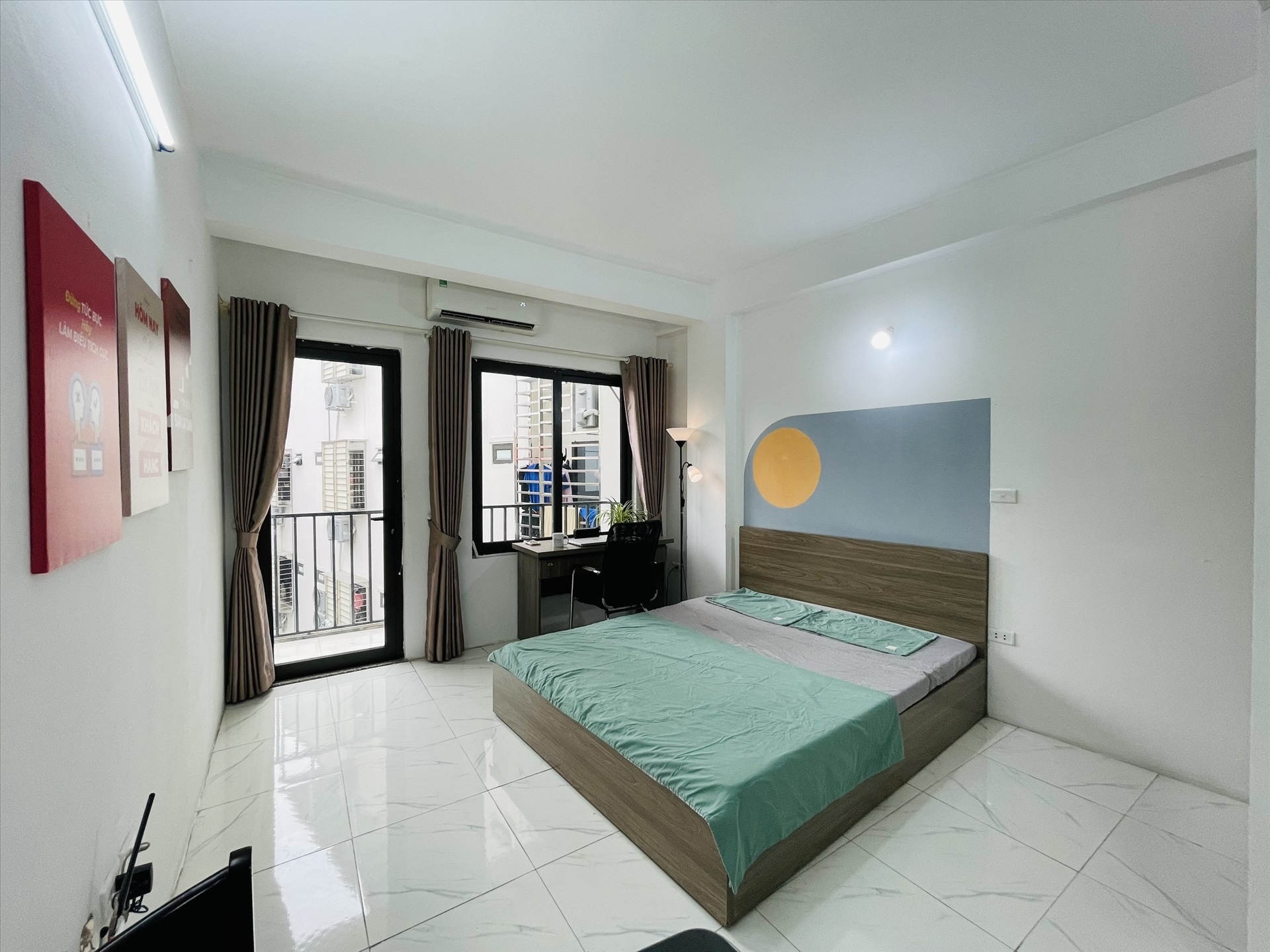Phòng trọ Studio 37m2 tại Salahomes Khương Trung - Thanh Xuân - Phòng ngủ
