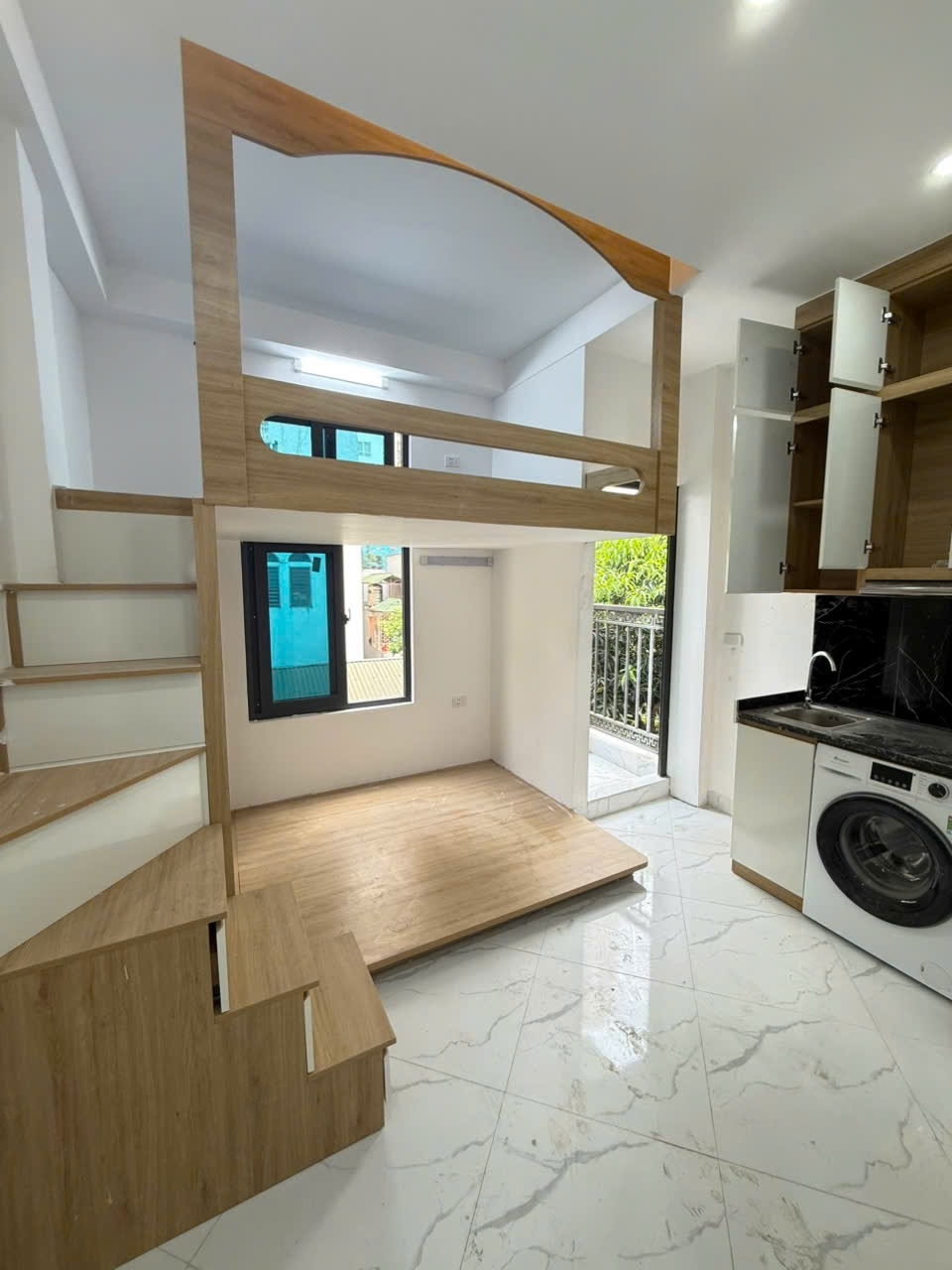 Phòng trọ Studio 25m2 tại Sunshine Chính Kinh - Thanh Xuân - Phòng ngủ