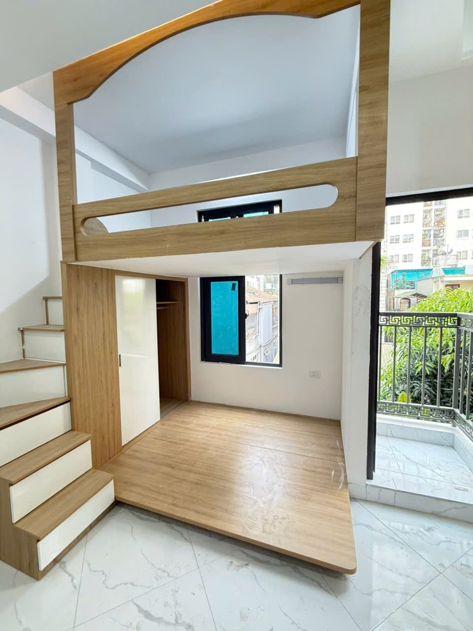 Phòng trọ Studio 25m2 tại Sunshine Chính Kinh - Thanh Xuân - Ban công