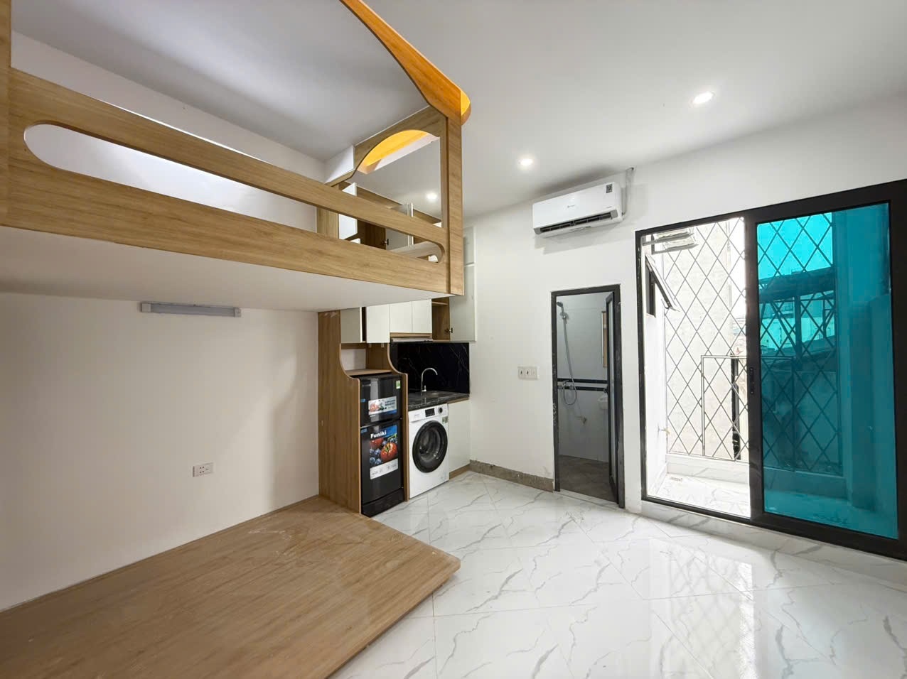 Phòng trọ Studio 26m2 tại Sunshine Chính Kinh - Thanh Xuân - Phòng bếp