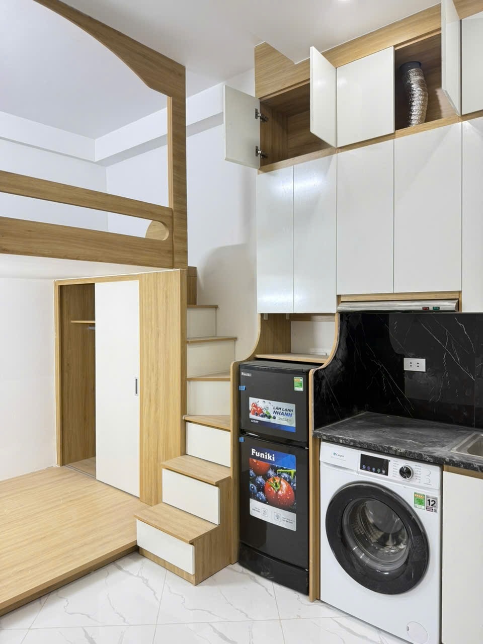 Phòng trọ Studio 22m2 tại Sunshine Chính Kinh - Thanh Xuân - Phòng ngủ