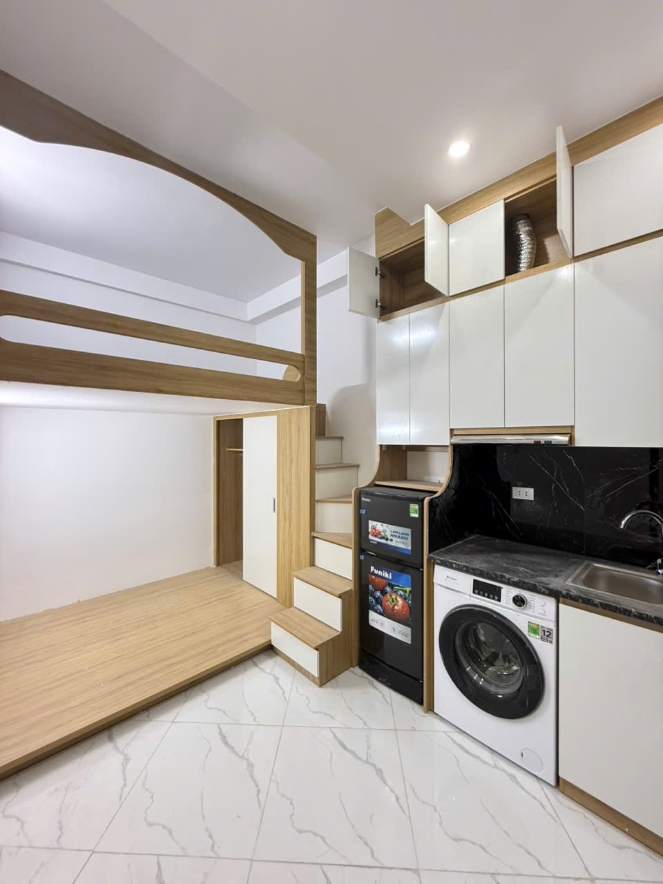 Phòng trọ Studio 22m2 tại Sunshine Chính Kinh - Thanh Xuân - Phòng ngủ