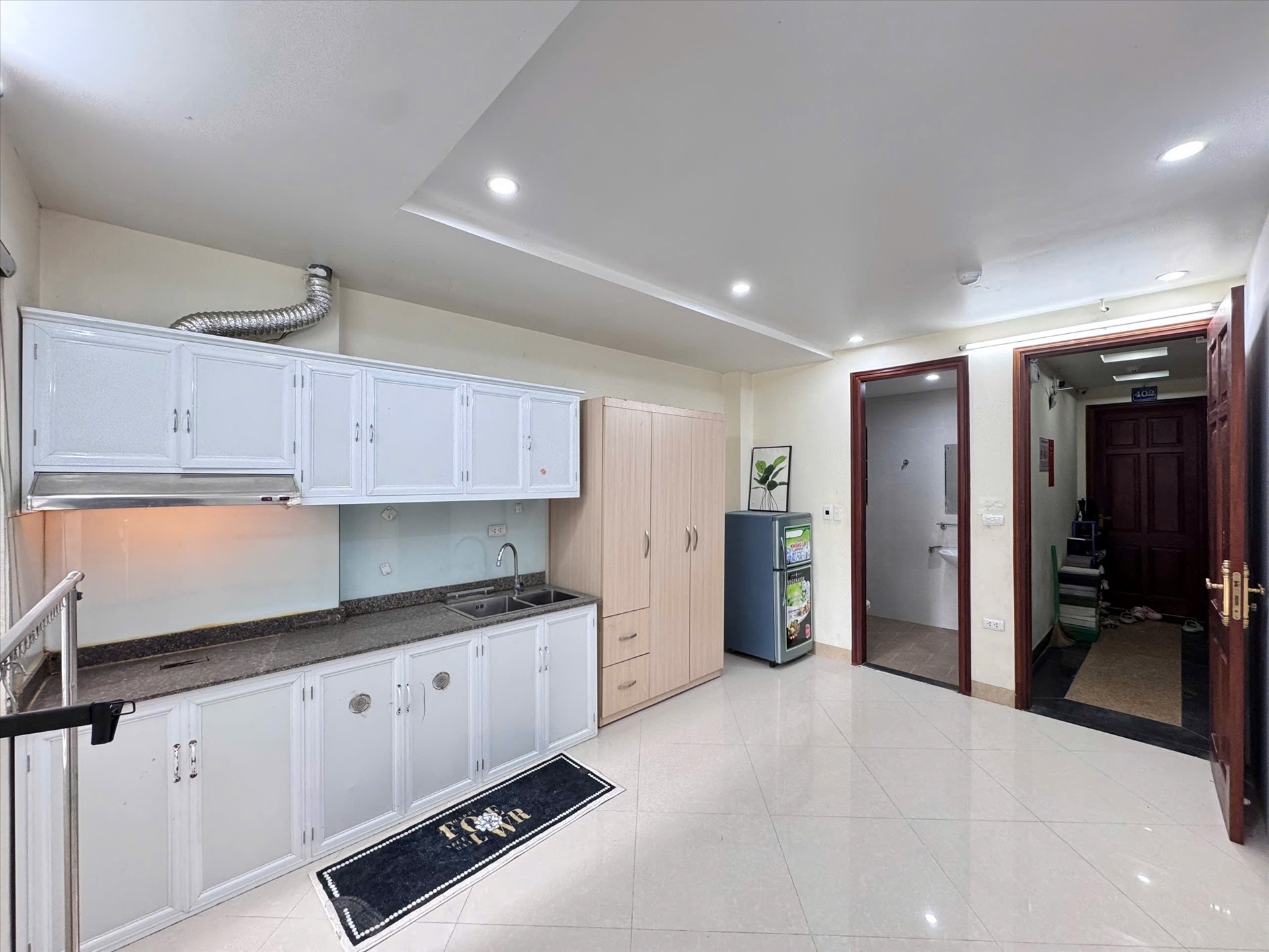 Phòng trọ Studio 40m2 tại VNFI House 1 Mễ Trì Thượng - Nam Từ Liêm - Phòng bếp