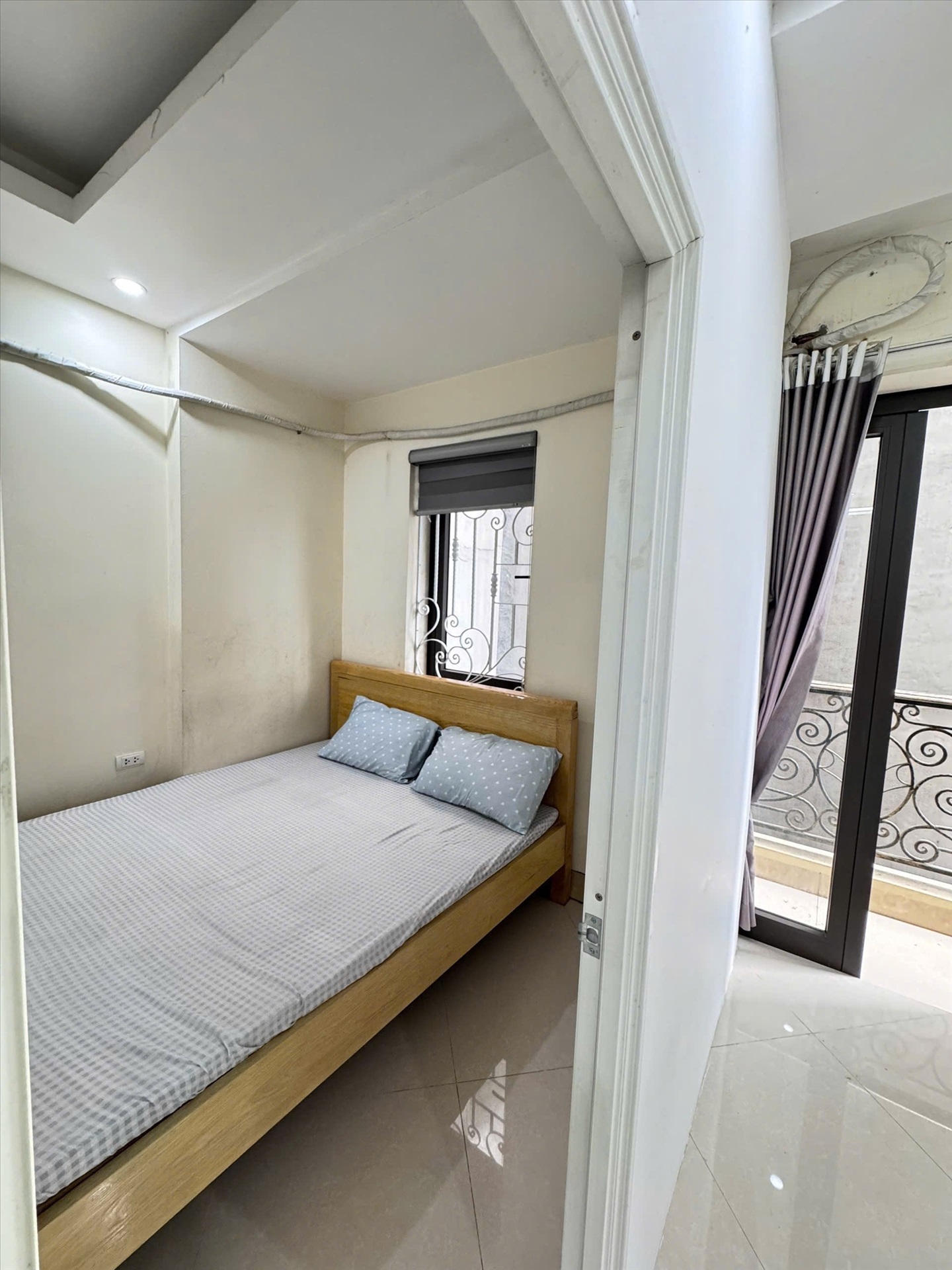 Phòng trọ Studio 40m2 tại VNFI House 1 Mễ Trì Thượng - Nam Từ Liêm - Phòng ngủ