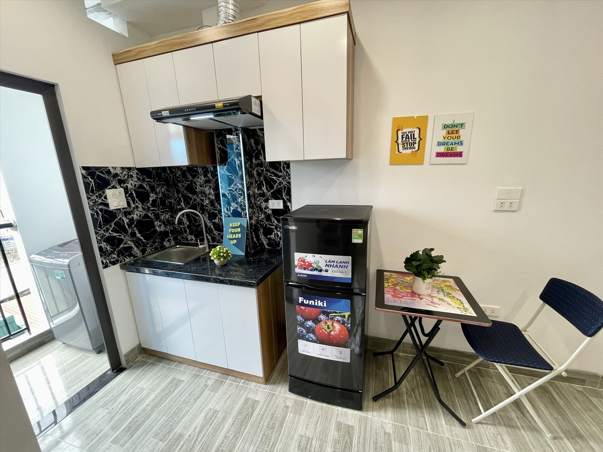Phòng trọ Studio 24m2 tại Airstay Hoàng Mai - Hoàng Mai - Phòng bếp
