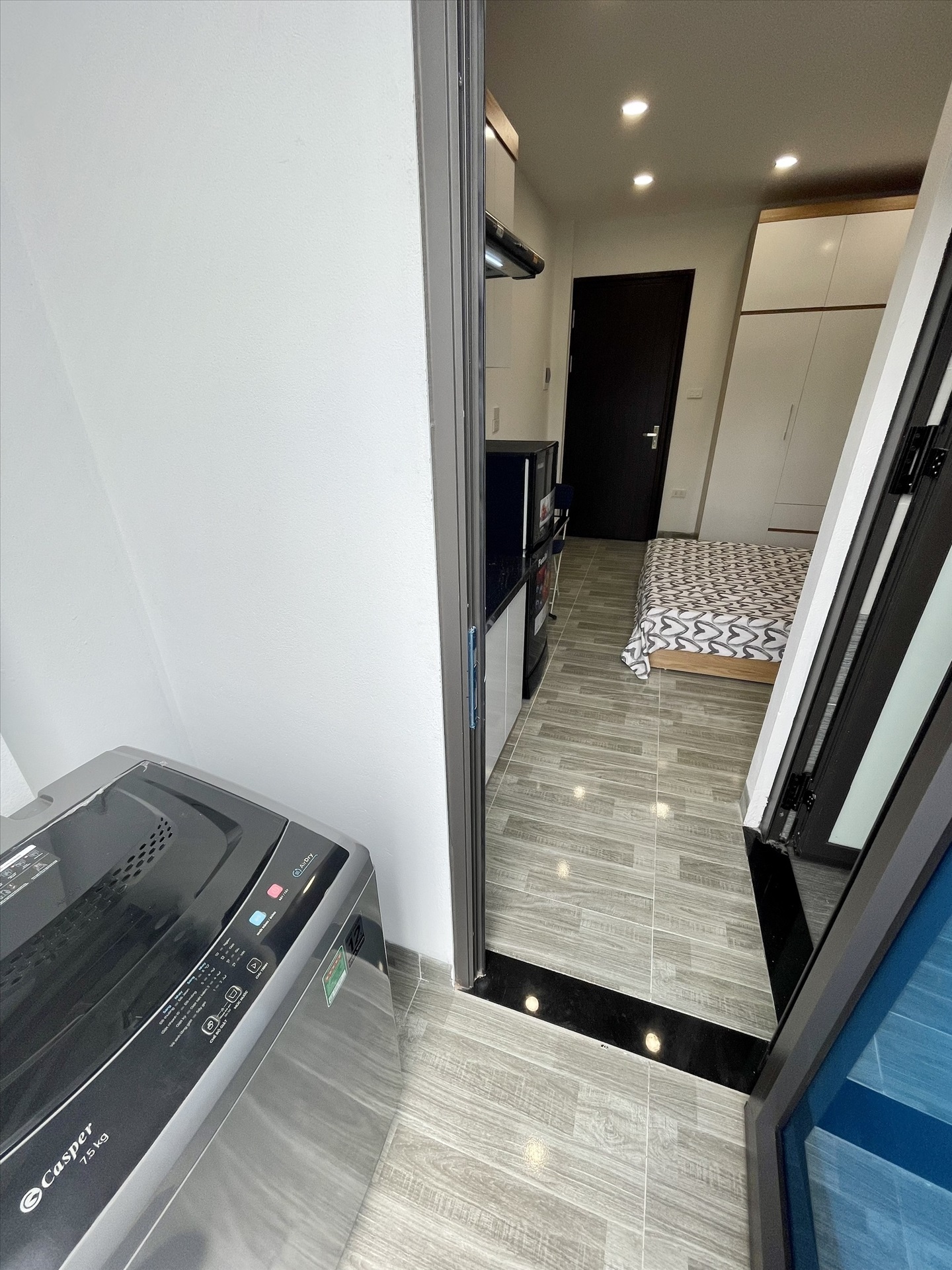 Phòng trọ Studio 24m2 tại Airstay Hoàng Mai - Hoàng Mai - Ban công