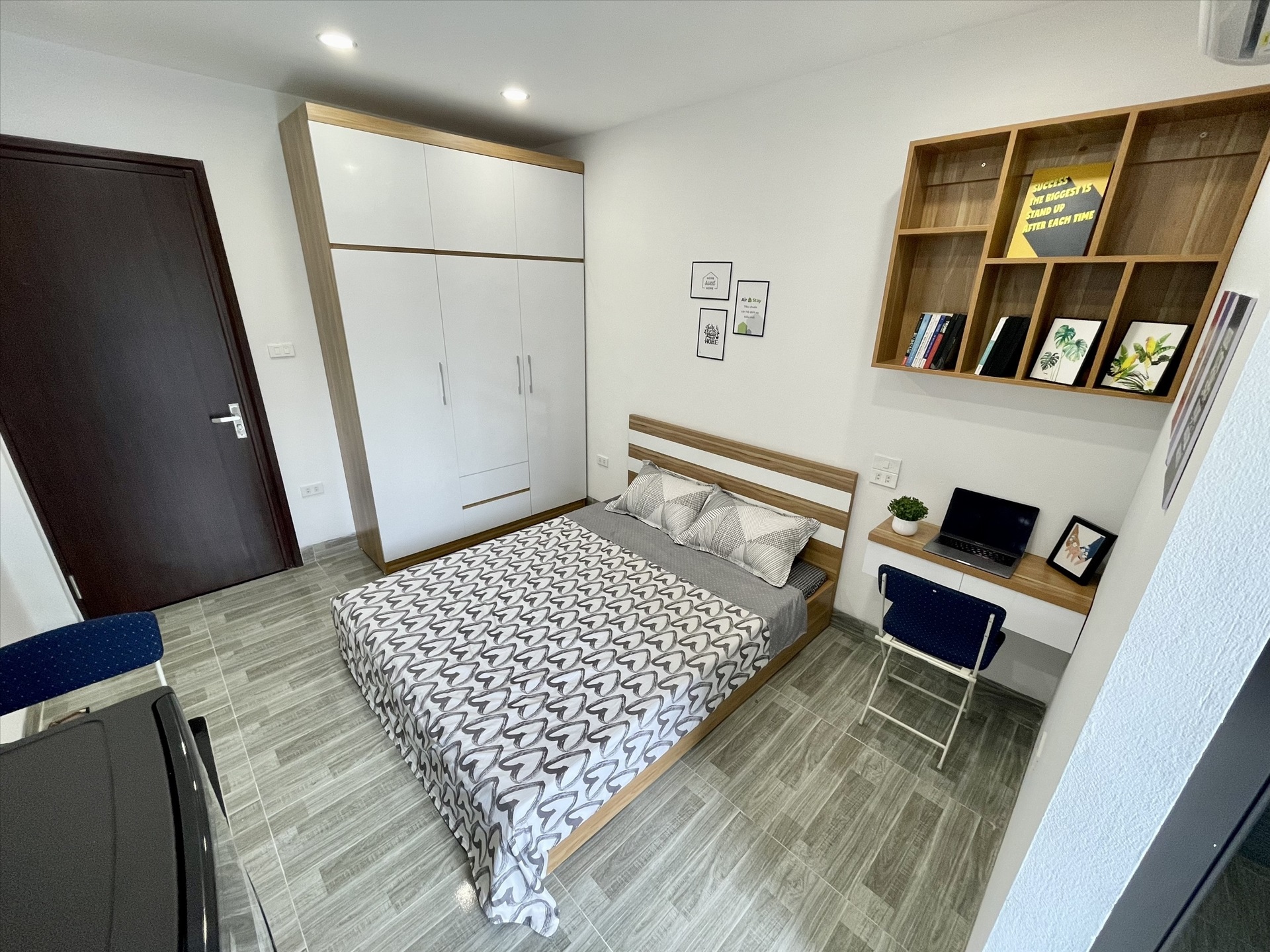 Phòng trọ Studio 24m2 tại Airstay Hoàng Mai - Hoàng Mai - Phòng ngủ