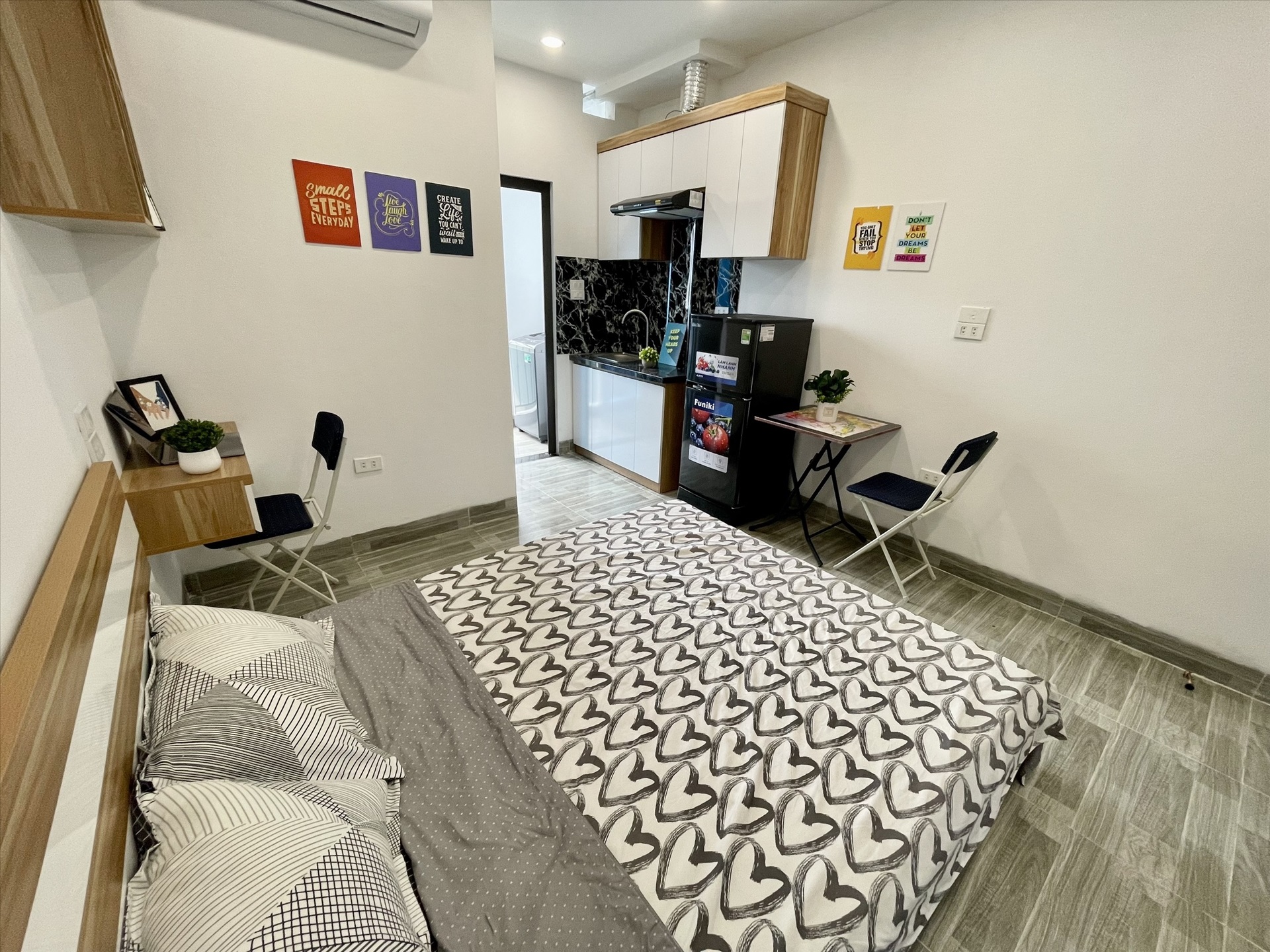 Phòng trọ Studio 24m2 tại Airstay Hoàng Mai - Hoàng Mai - Phòng ngủ