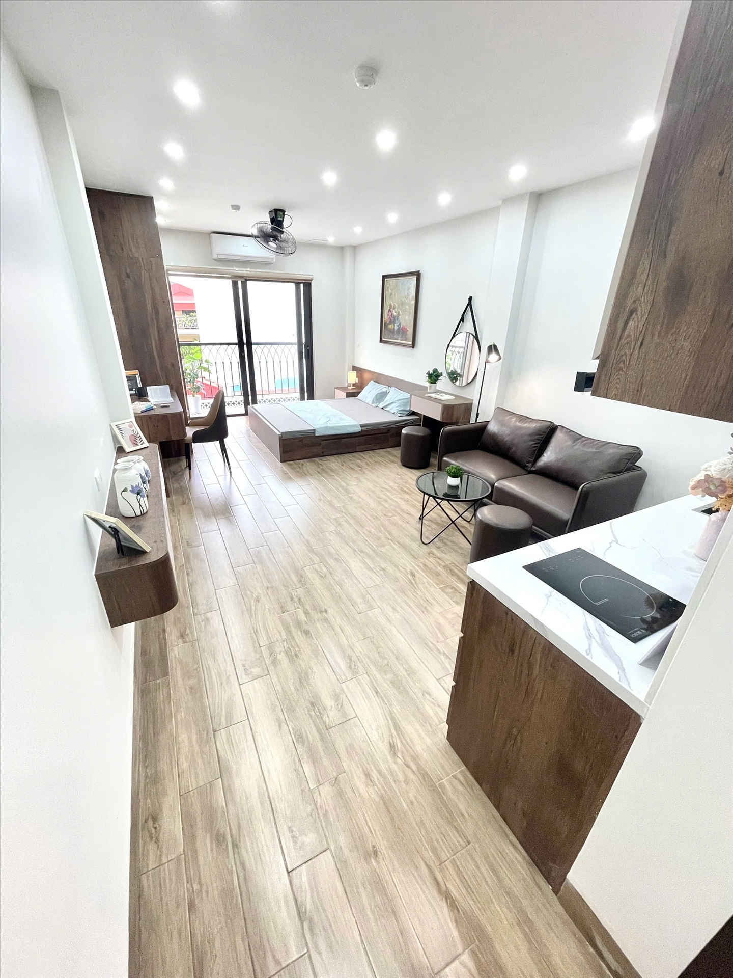 Phòng trọ Studio 40m2 tại Airstay Vương Thừa Vũ - Thanh Xuân - Phòng khách