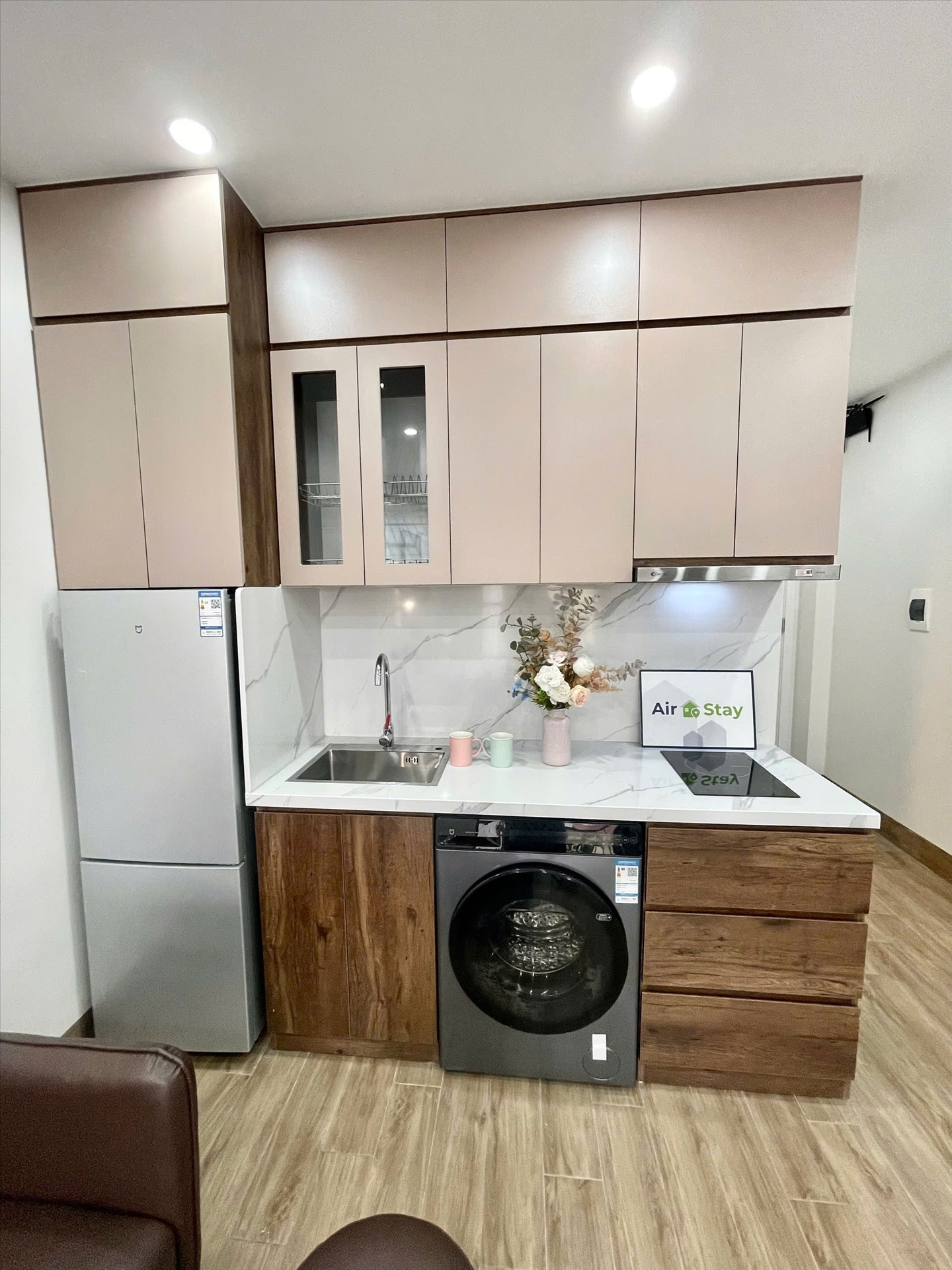 Phòng trọ Studio 40m2 tại Airstay Vương Thừa Vũ - Thanh Xuân - Phòng bếp