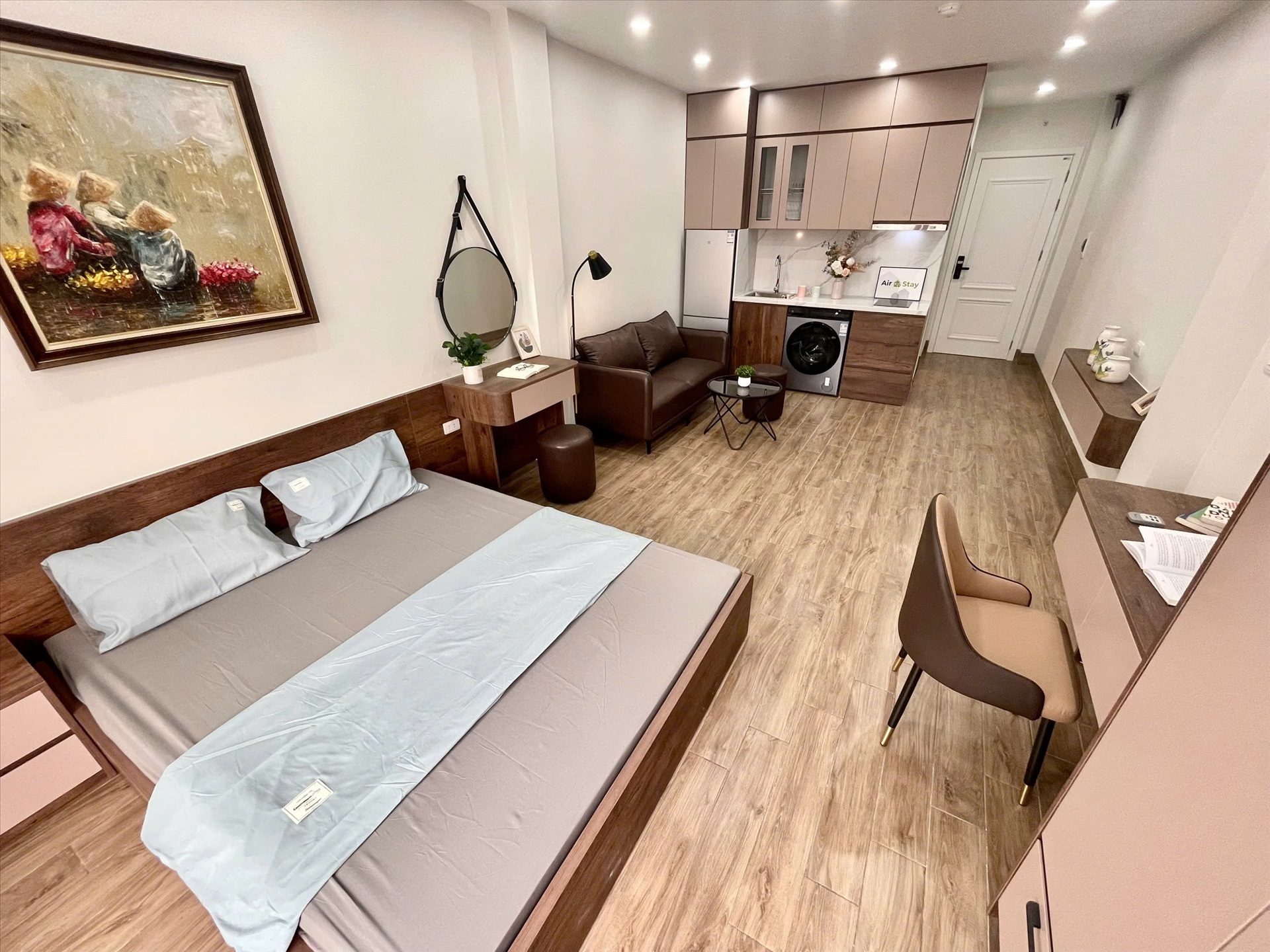 Phòng trọ Studio 40m2 tại Airstay Vương Thừa Vũ - Thanh Xuân - Phòng khách