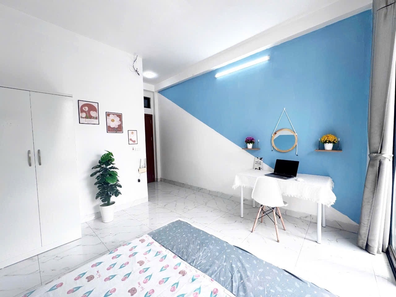 Phòng trọ Studio 25m2 tại TL Housing Mỹ Đình - Nam Từ Liêm - Góc làm việc
