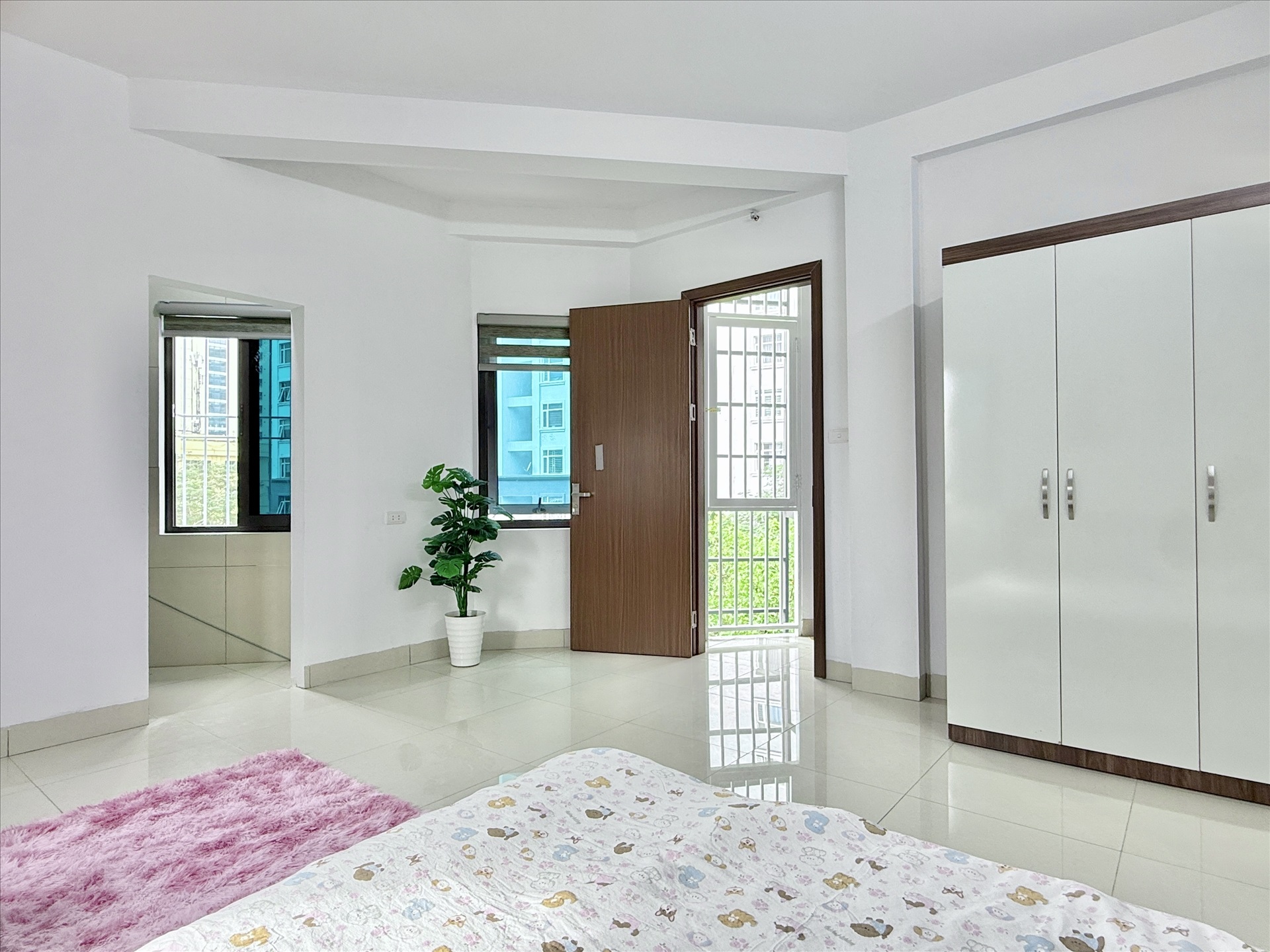 Phòng trọ Studio 26m2 tại Time House 5 Trần Cung - Bắc Từ Liêm - Phòng ngủ