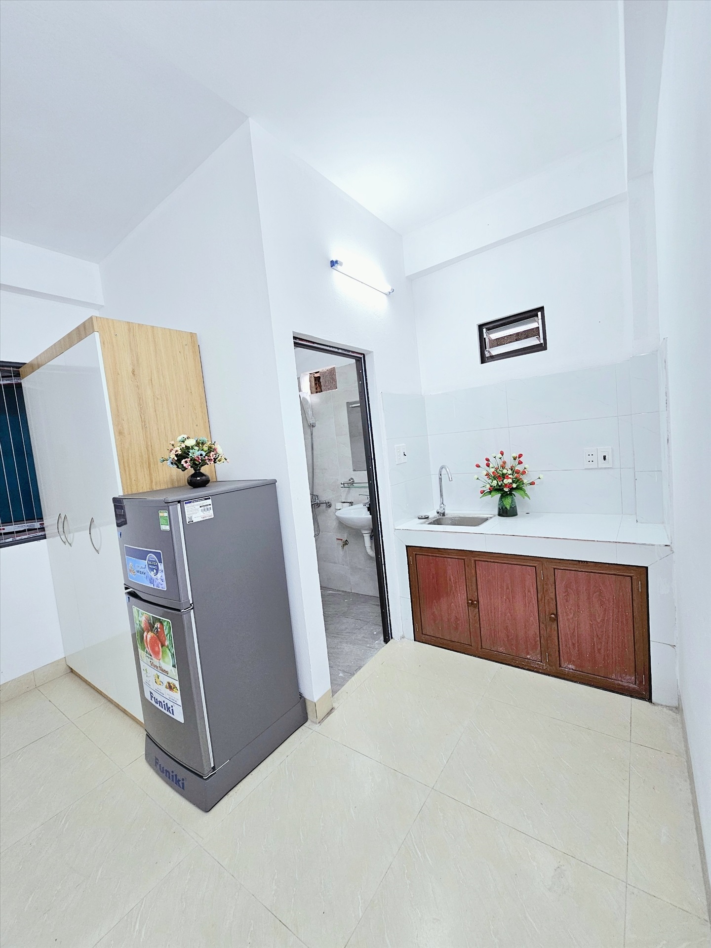 Phòng trọ Studio 26m2 tại Time House 5 Cổ Nhuế - Bắc Từ Liêm - Phòng bếp