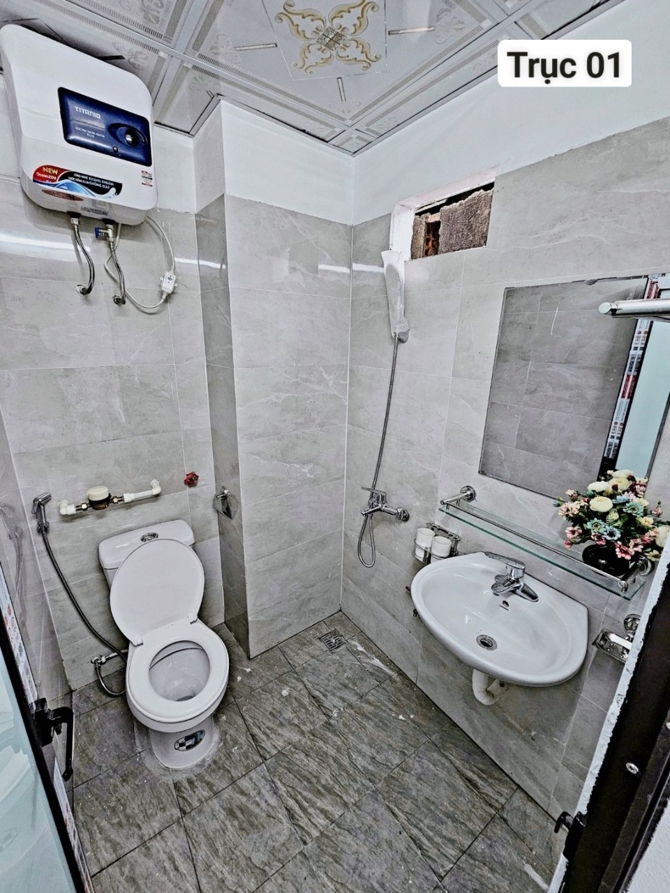 Phòng trọ Studio 26m2 tại Time House 5 Cổ Nhuế - Bắc Từ Liêm - Phòng tắm