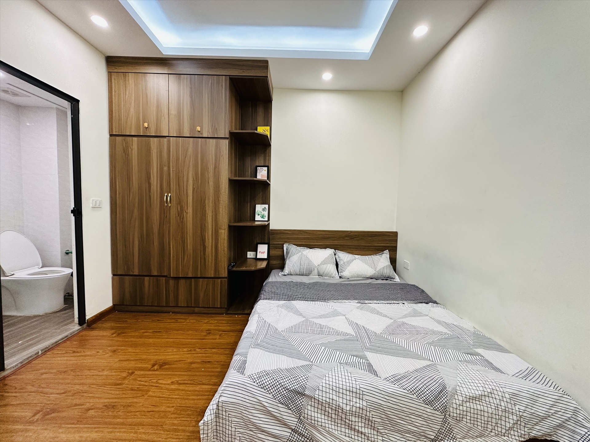 Phòng trọ Studio 20m2 tại NV Home Võ Chí Công - Cầu Giấy - Phòng ngủ
