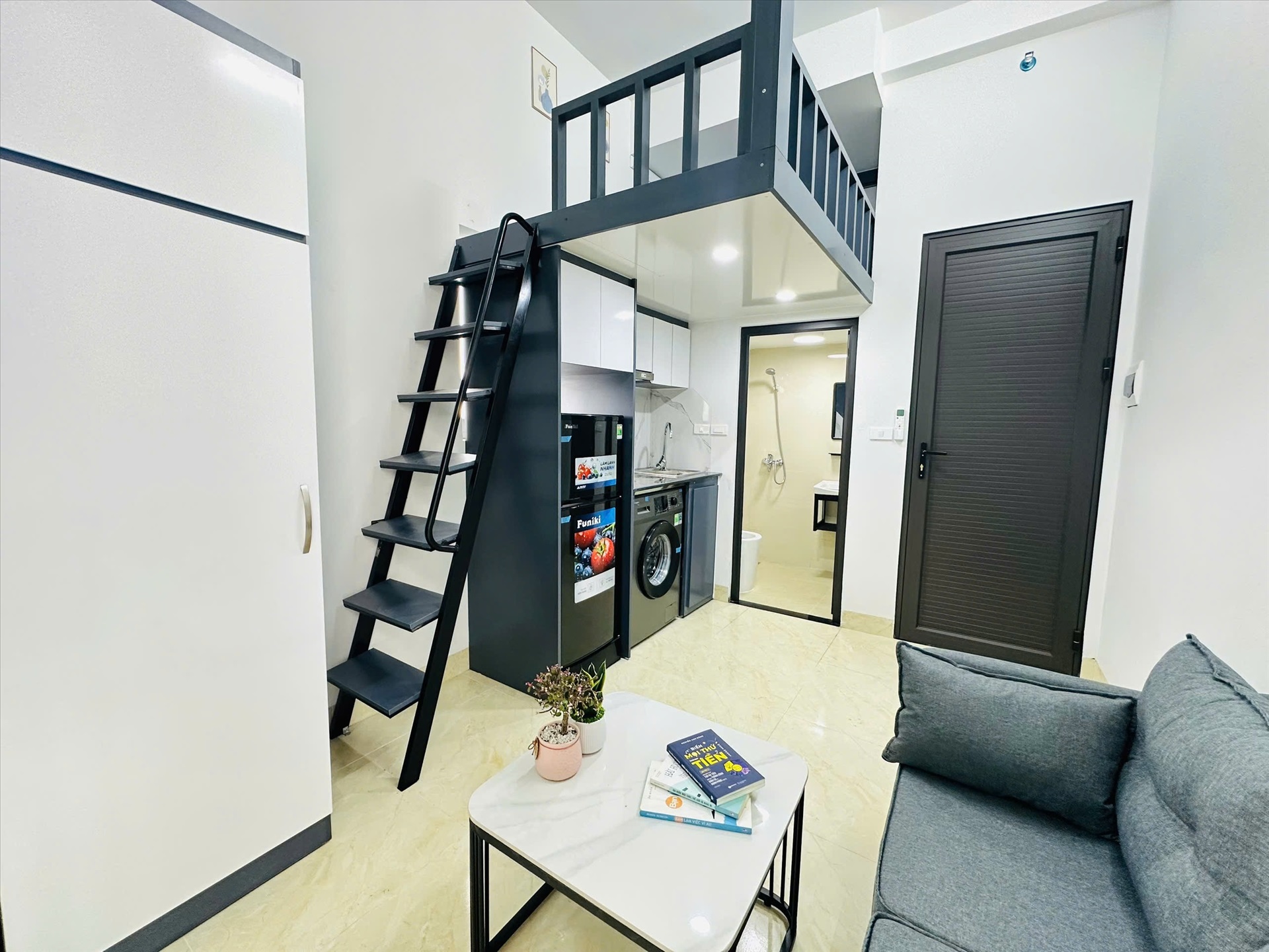 Phòng trọ Studio 25m2 tại NV Home Xã Đàn - Đống Đa - Phòng bếp