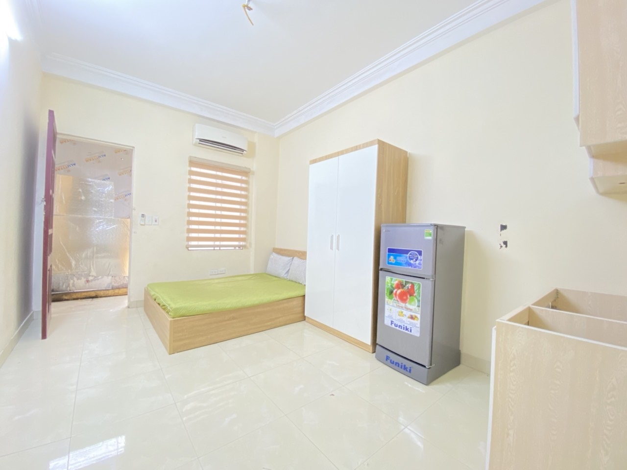 Phòng trọ Studio 22m2 tại 4PS Housing 3 Trần Khát Chân - Hai Bà Trưng - Phòng ngủ