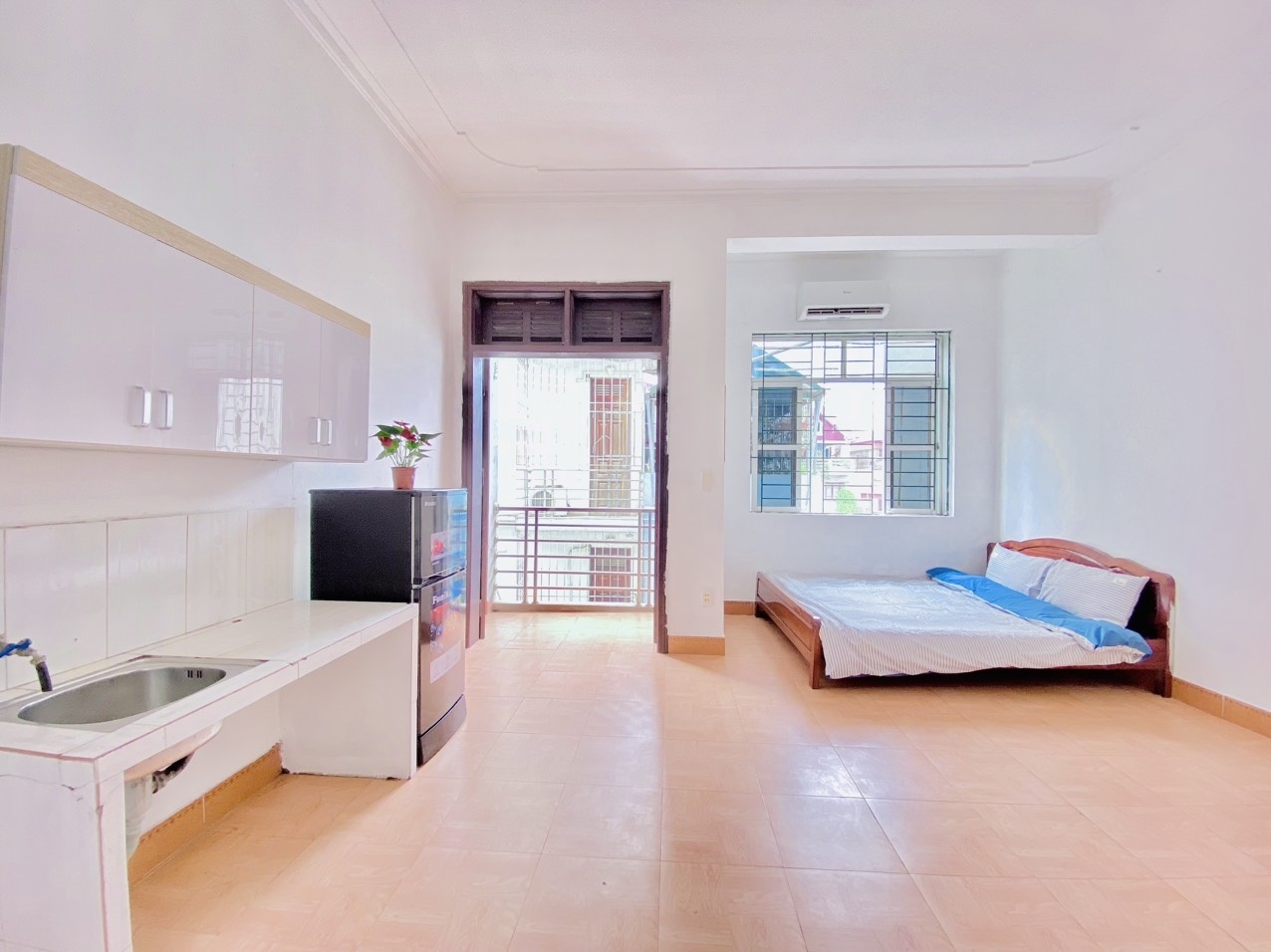 Phòng trọ Studio 25m2 tại 4PS Housing Đại Linh - Nam Từ Liêm - Phòng ngủ