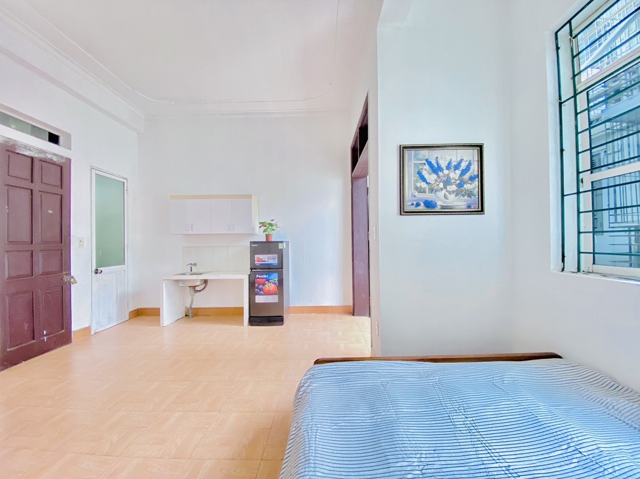 Phòng trọ Studio 25m2 tại 4PS Housing Đại Linh - Nam Từ Liêm - Phòng ngủ