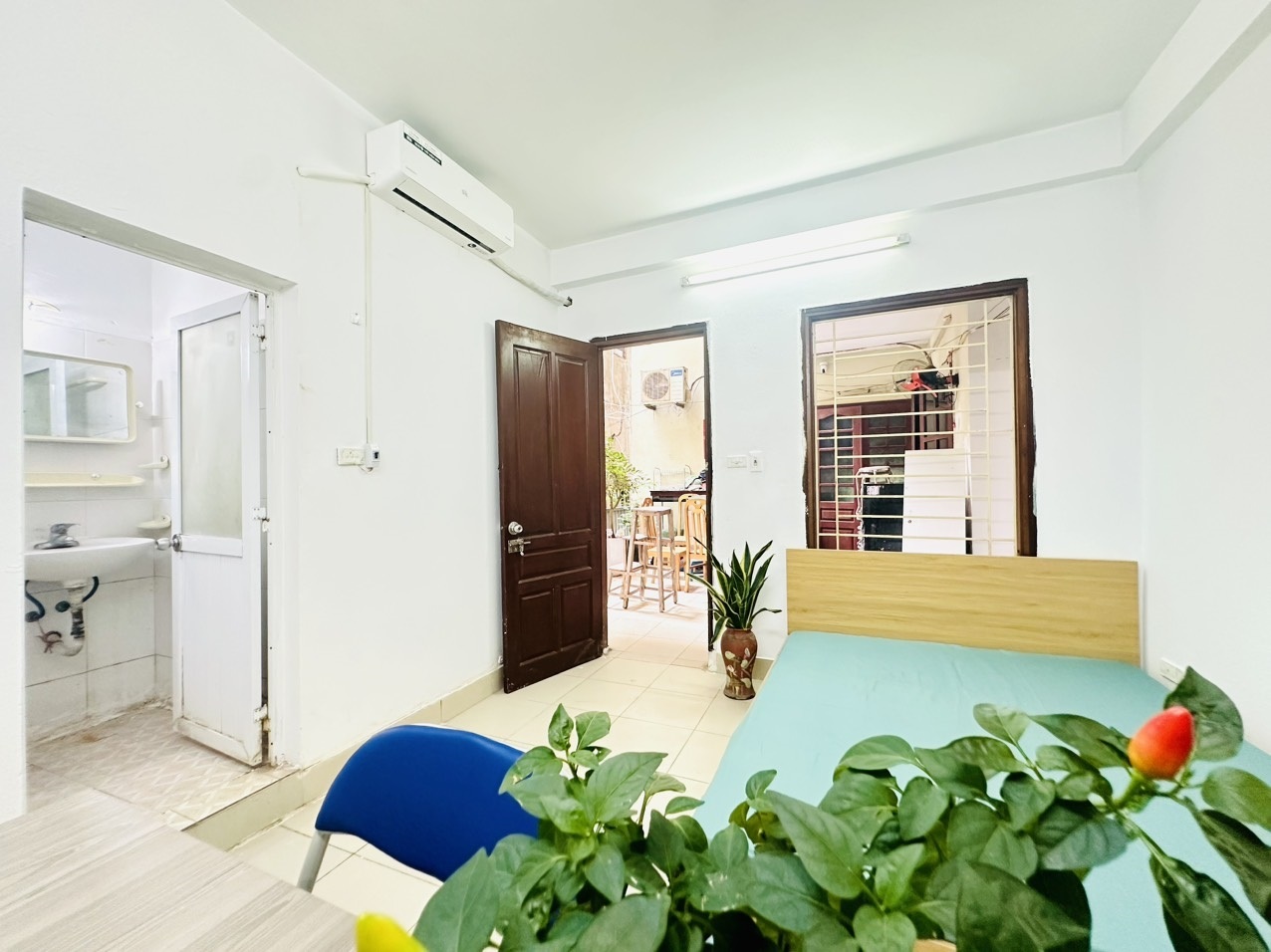 Phòng trọ Studio 24m2 tại NT House Trần Thái Tông - Cầu Giấy - Phòng ngủ