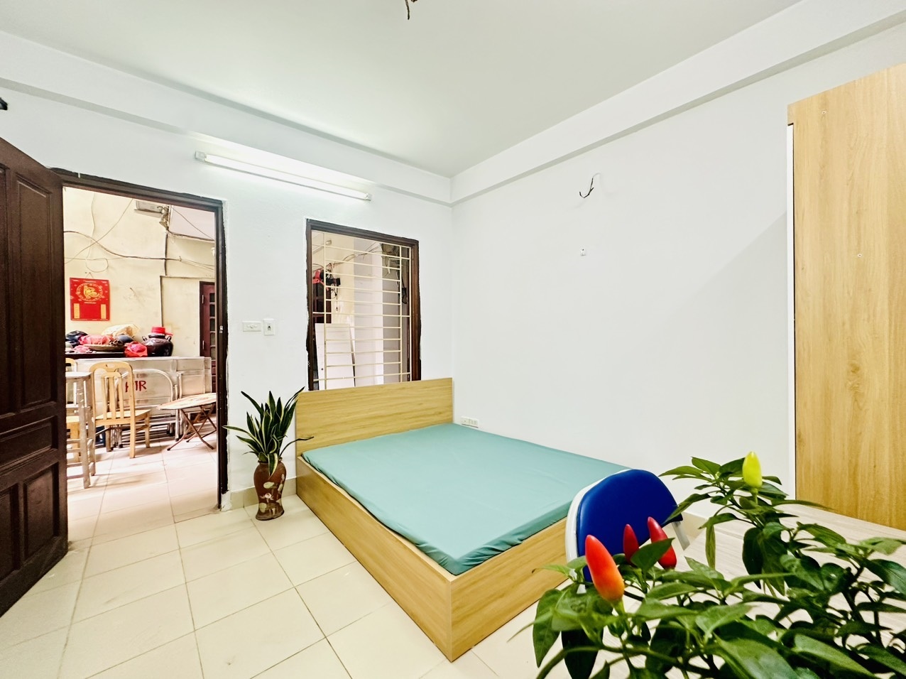 Phòng trọ Studio 24m2 tại NT House Trần Thái Tông - Cầu Giấy - Phòng ngủ