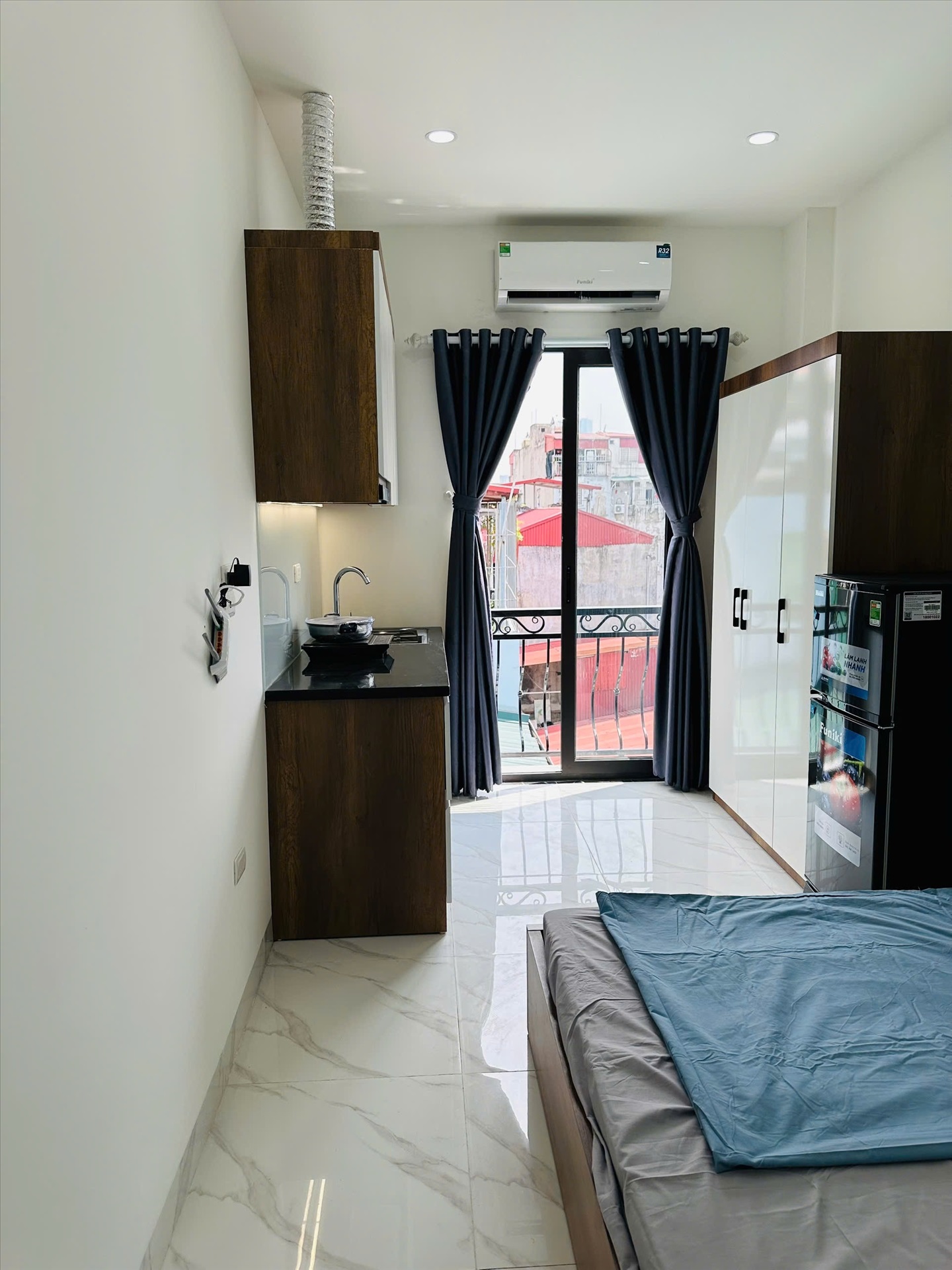 Phòng trọ Studio 25m2 tại HN Housing Nguyễn Khánh Toàn - Cầu Giấy - Phòng bếp