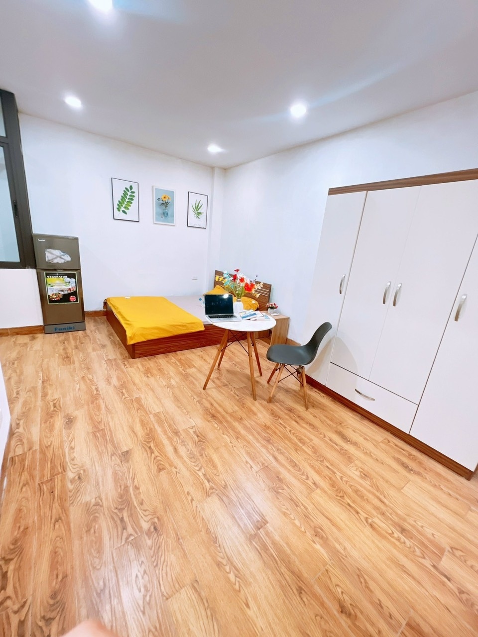 Phòng trọ Studio 28m2 tại HappyHomes Thiên Hiền - Nam Từ Liêm - Phòng khách