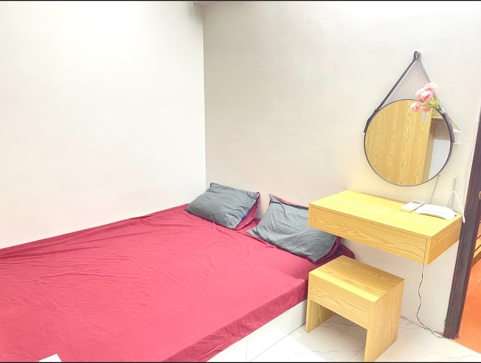 Phòng trọ Studio 28m2 tại HappyHomes Lạc Long Quân - Cầu Giấy - Phòng ngủ