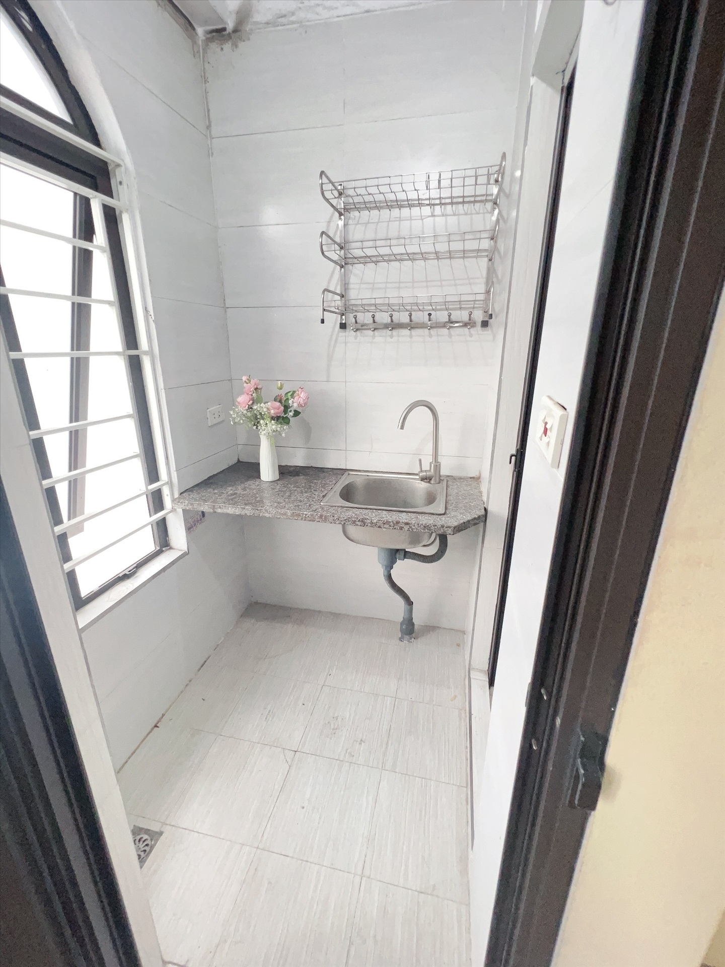 Phòng trọ Studio 28m2 tại HappyHomes Hồ Tùng Mậu - Cầu Giấy - Phòng bếp