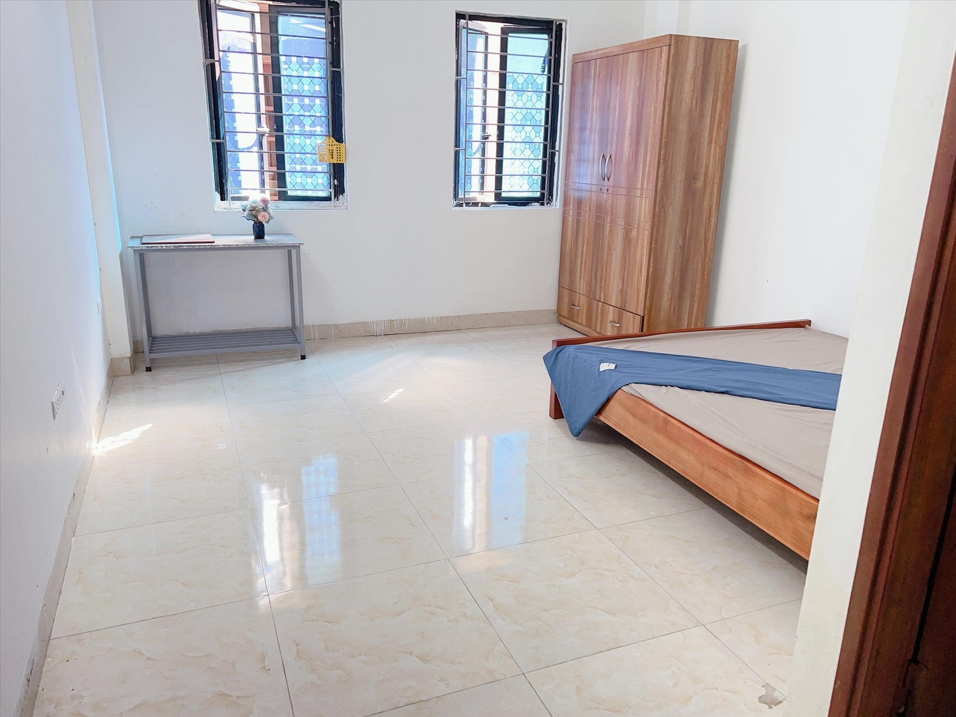 Phòng trọ Studio 28m2 tại HappyHomes 3 Doãn Kế Thiện - Cầu Giấy - Phòng ngủ