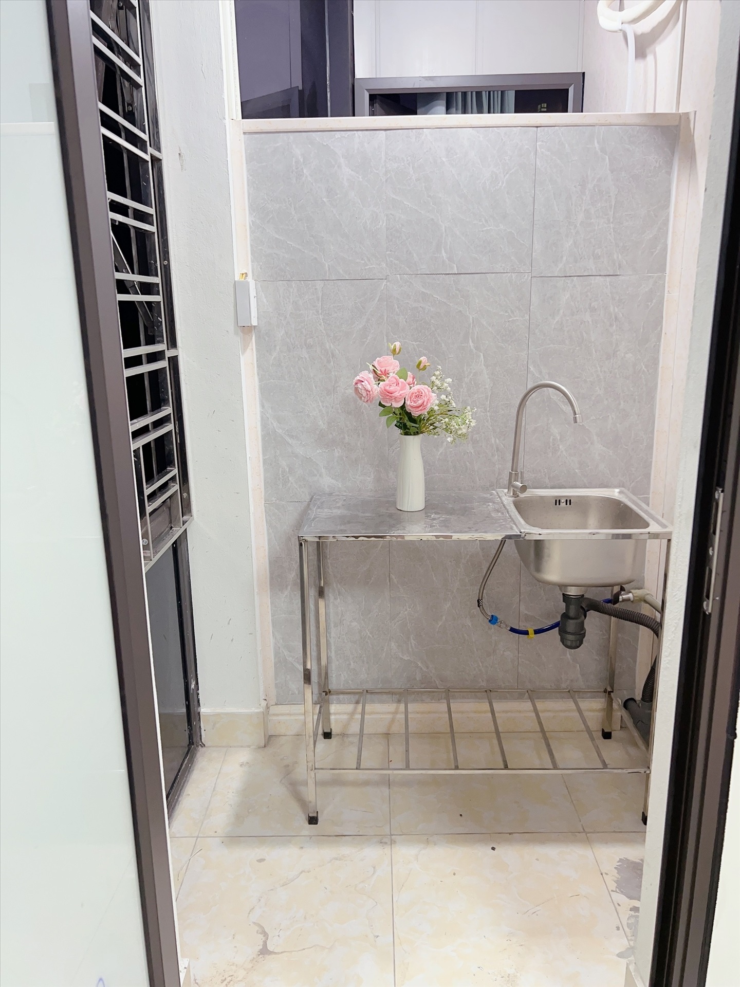Phòng trọ Studio 30m2 tại Happyhomes Bala - Hà Đông - Phòng bếp