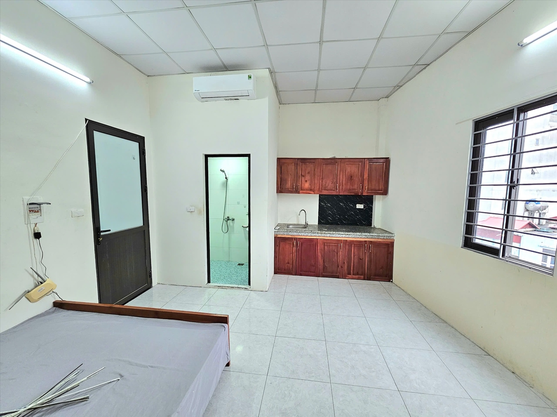 Phòng trọ Studio 28m2 tại Happy Homes 2 Mỹ Đình - Nam Từ Liêm - Phòng bếp