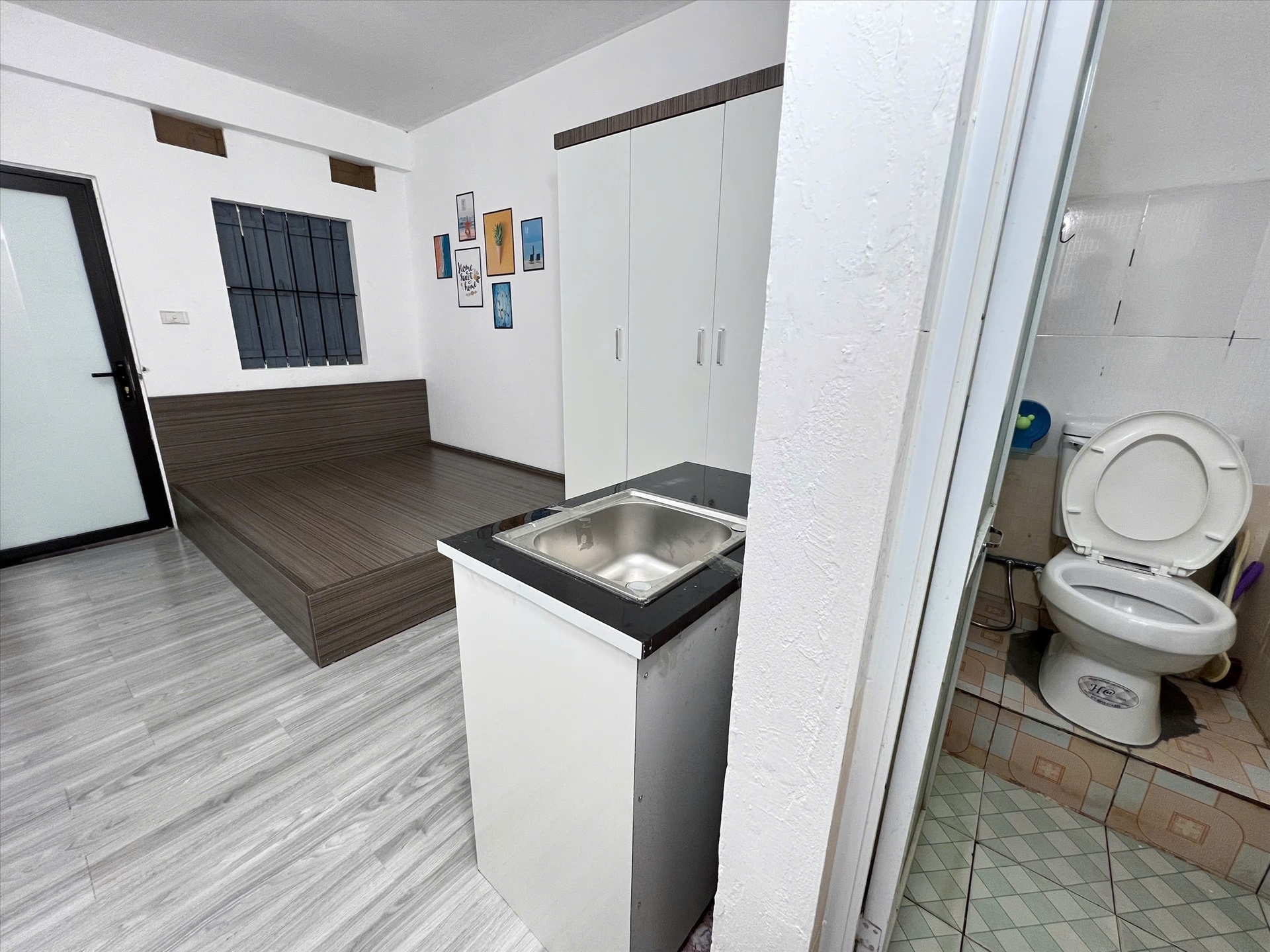 Phòng trọ Studio 19m2 tại AVHome Hoàng Quốc Việt - Cầu Giấy - Phòng bếp