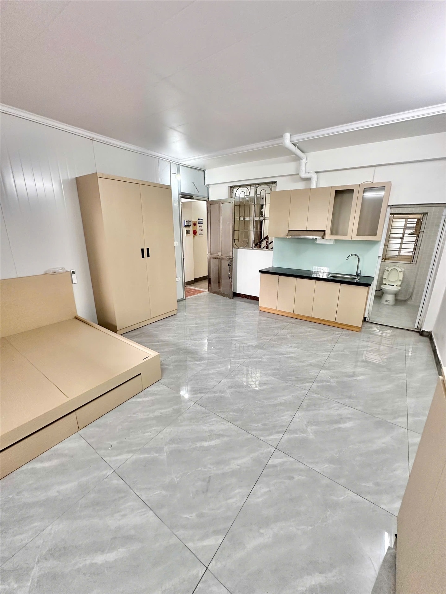 Phòng trọ Studio 35m2 tại GENZ Home Phú Diễn - Bắc Từ Liêm - Phòng bếp