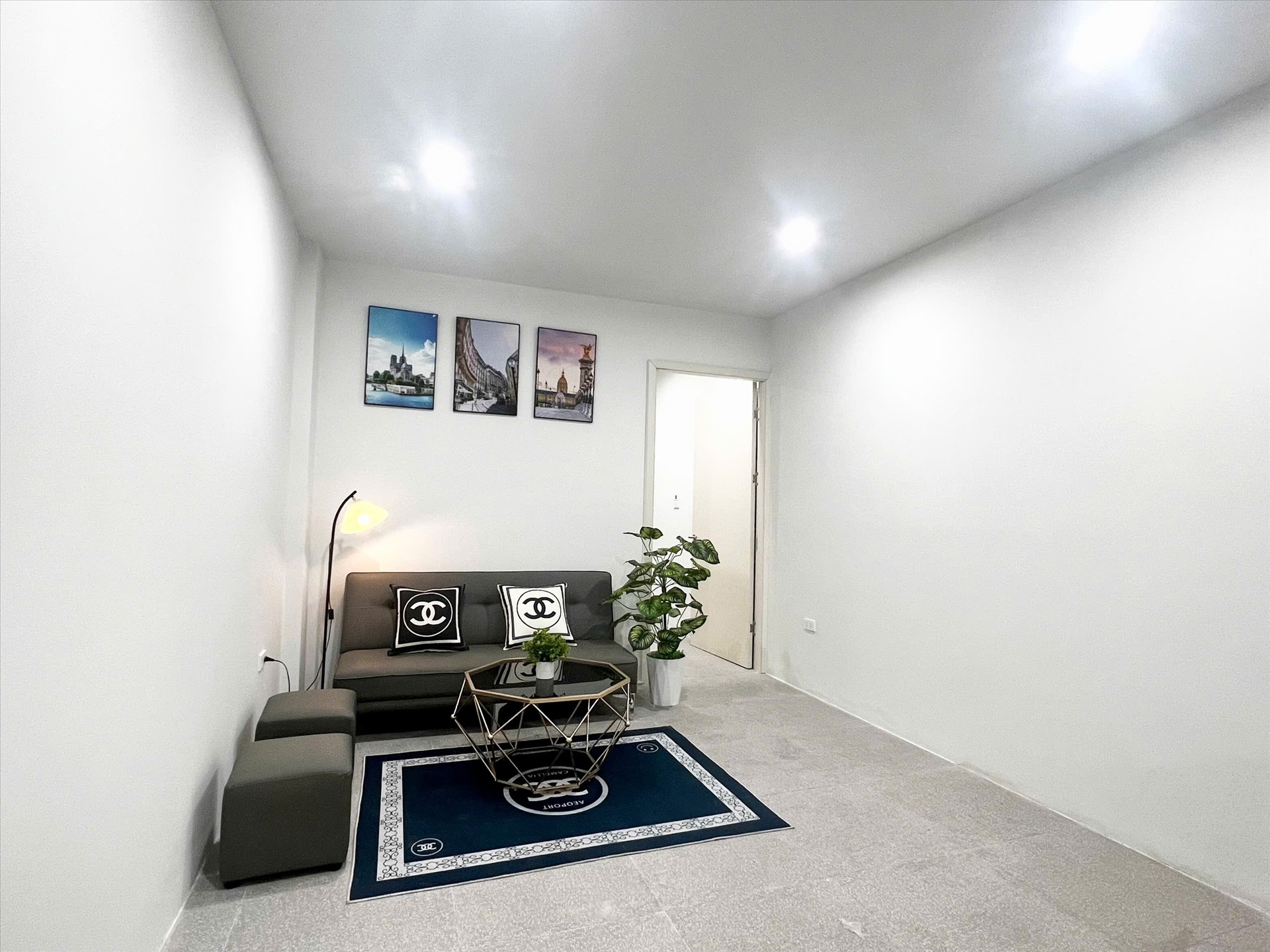 Phòng trọ 1 Phòng ngủ 45m2 tại CTC Home Hoàng Cầu - Đống Đa - Phòng khách