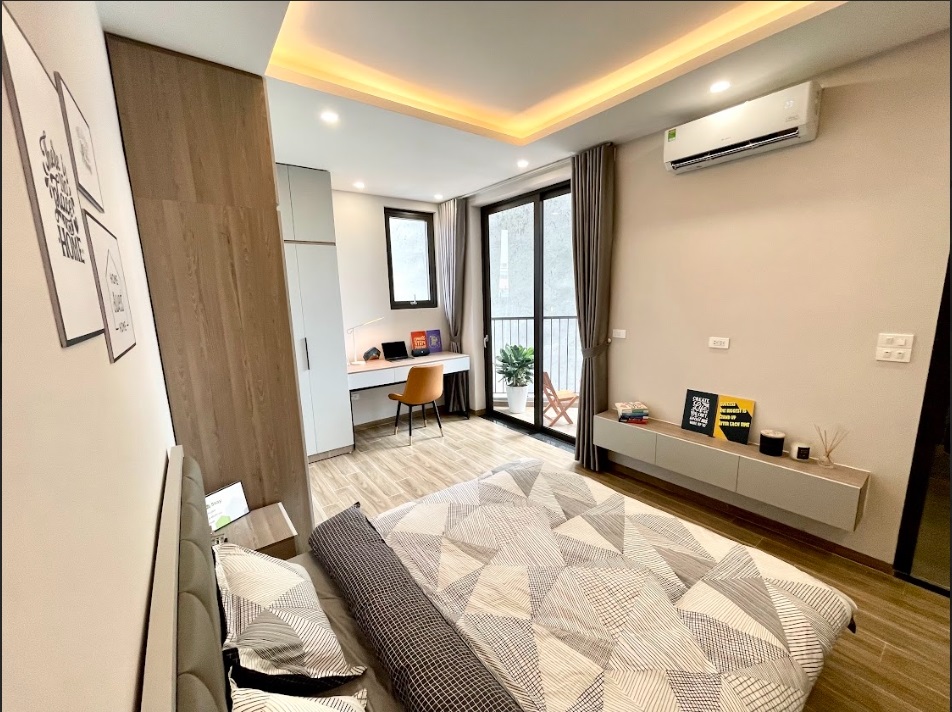 Phòng trọ Studio 38m2 tại Airstay 1 Lê Thanh Nghị - Hai Bà Trưng  - Phòng ngủ