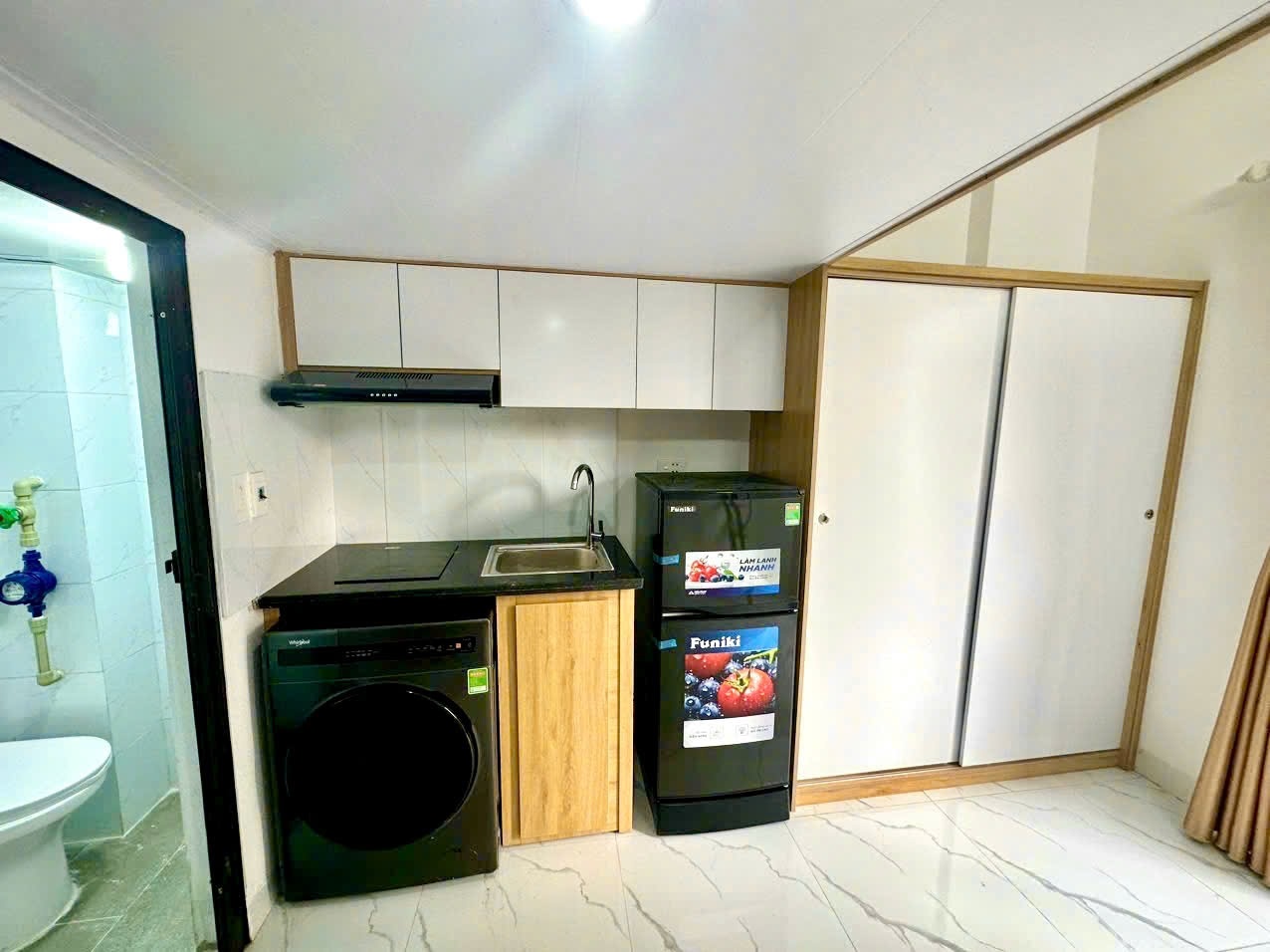 Phòng trọ Duplex 20m2 tại CT Housing Phú Mỹ - Nam Từ Liêm - Phòng bếp