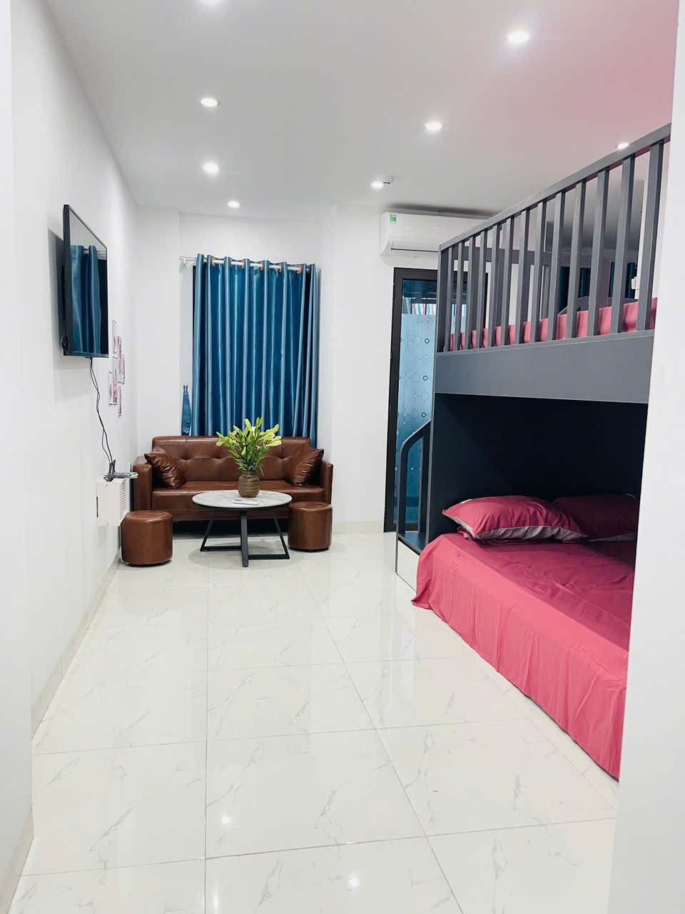 Phòng trọ Duplex 30m2 tại CTC Home Đường Láng - Đống Đa - Phòng khách